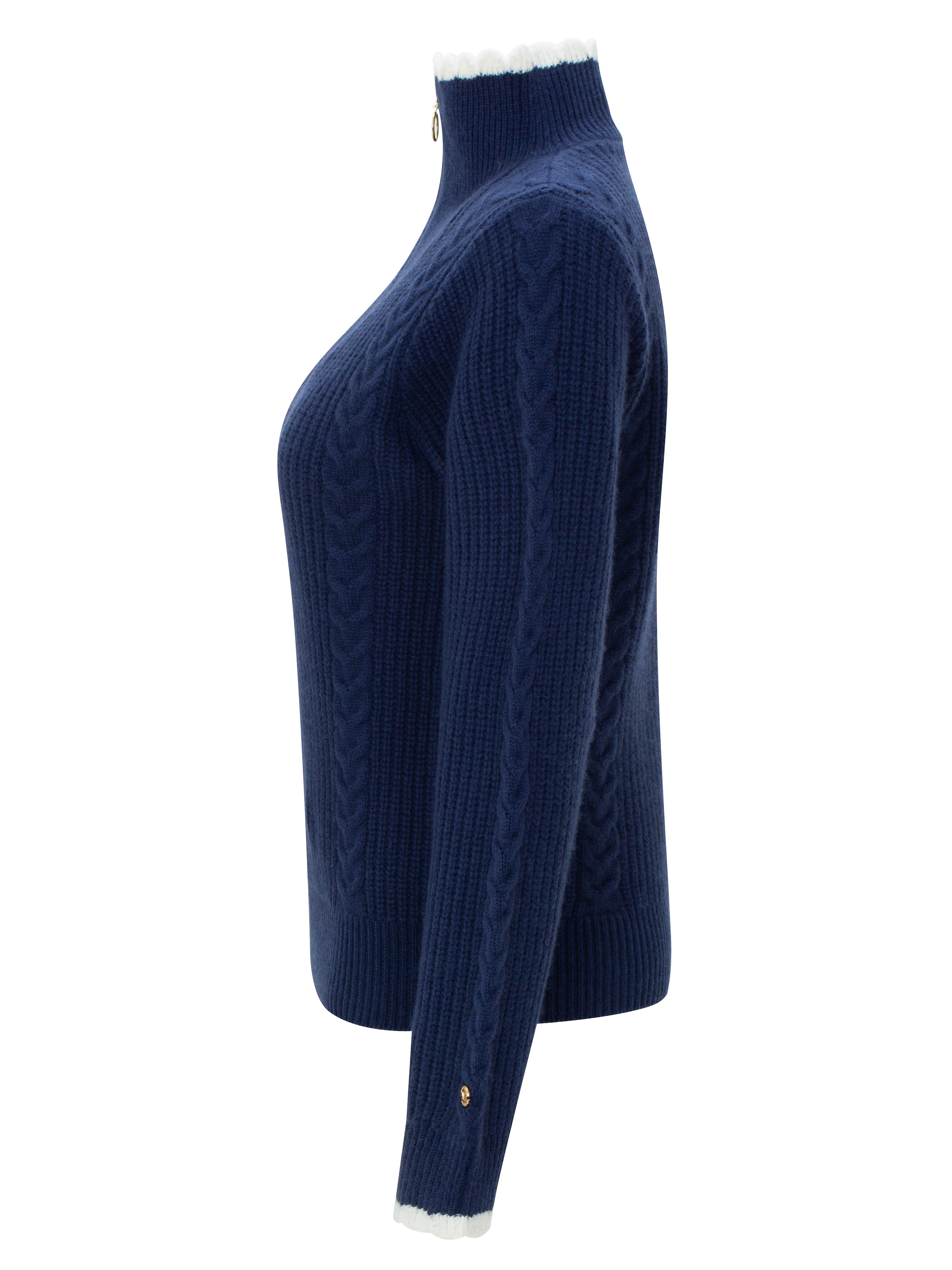 Fonna Strikket Genser Blue Ink