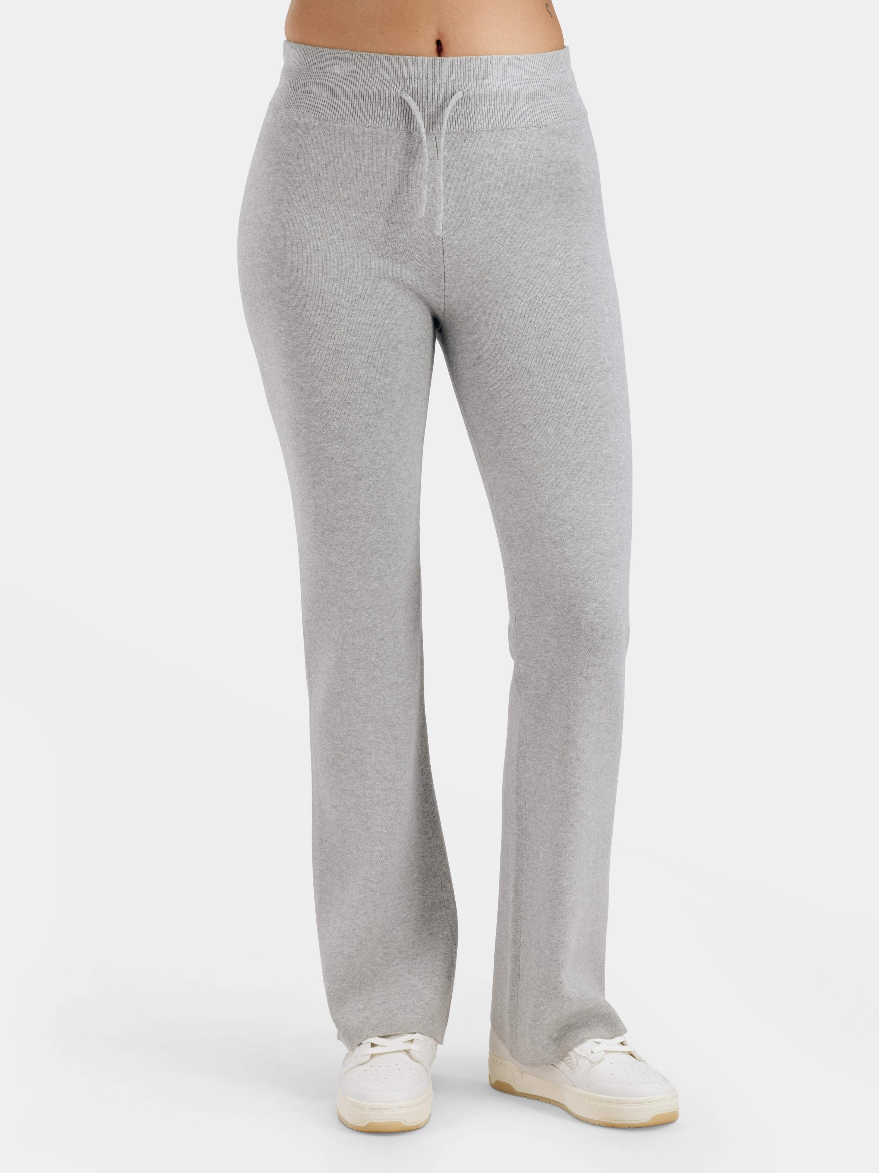 Hemsedal Strikket Ullbukse  Grey Melange