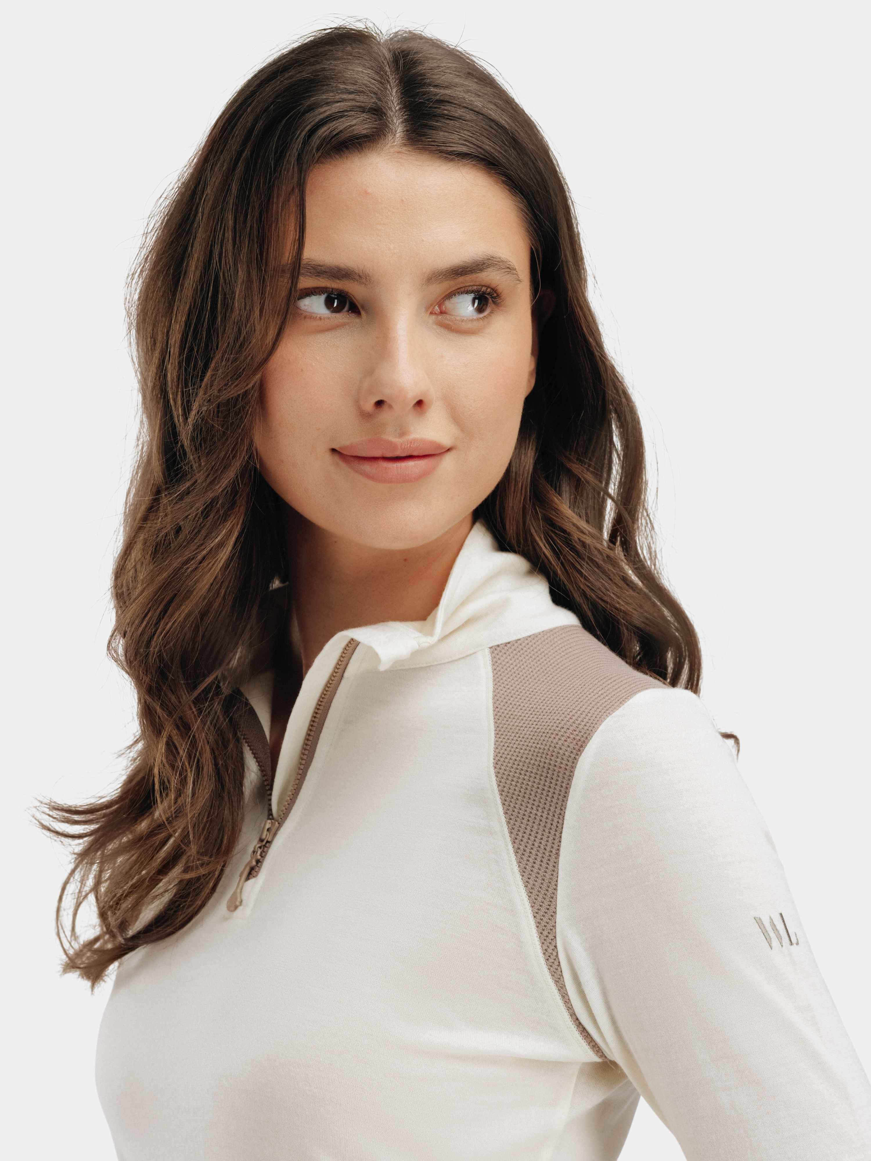 Hilleknuten Half-zip Ulltrøye Driftwood