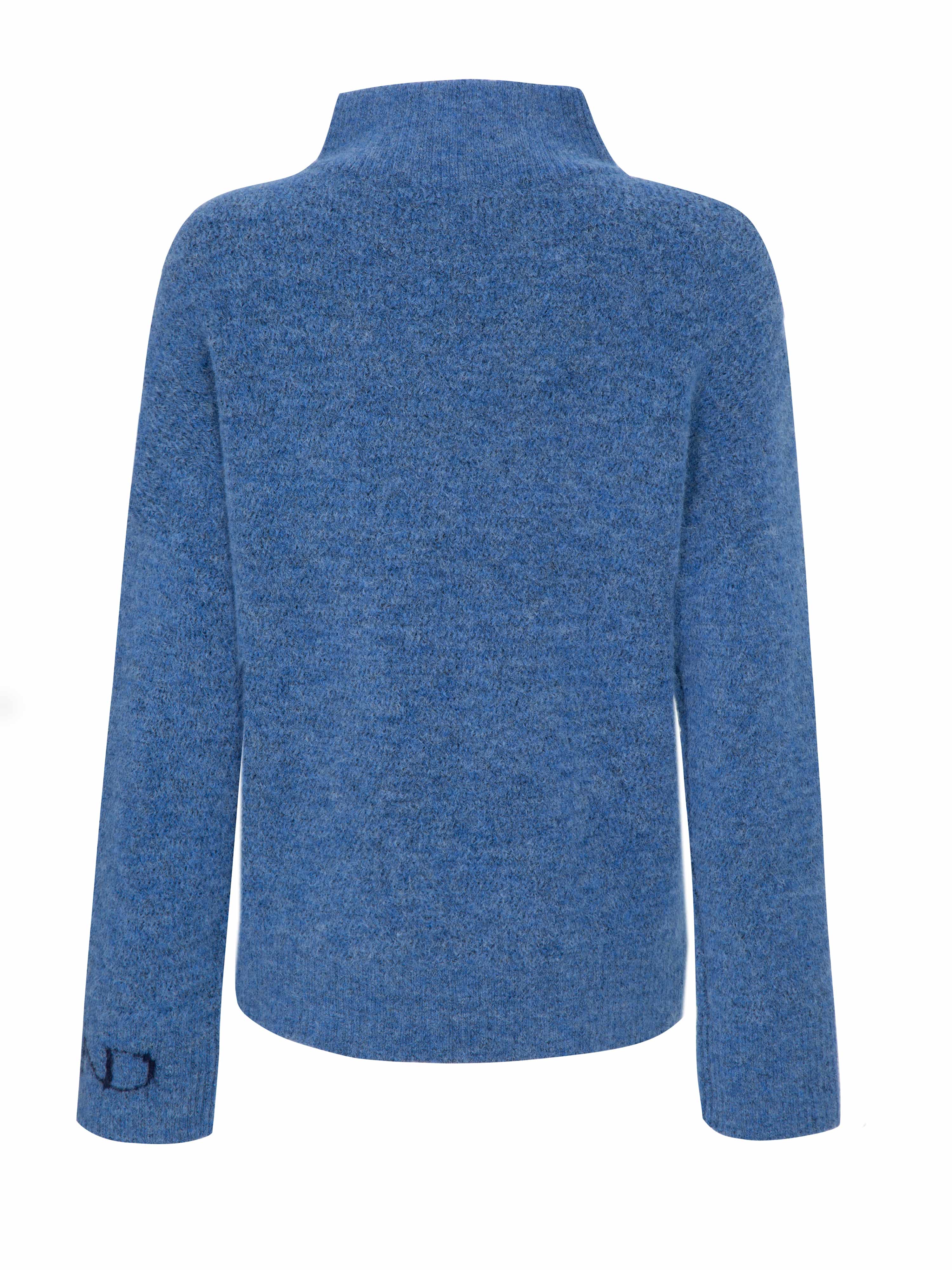 Loen Alpakka Strikkegenser Blue Wave