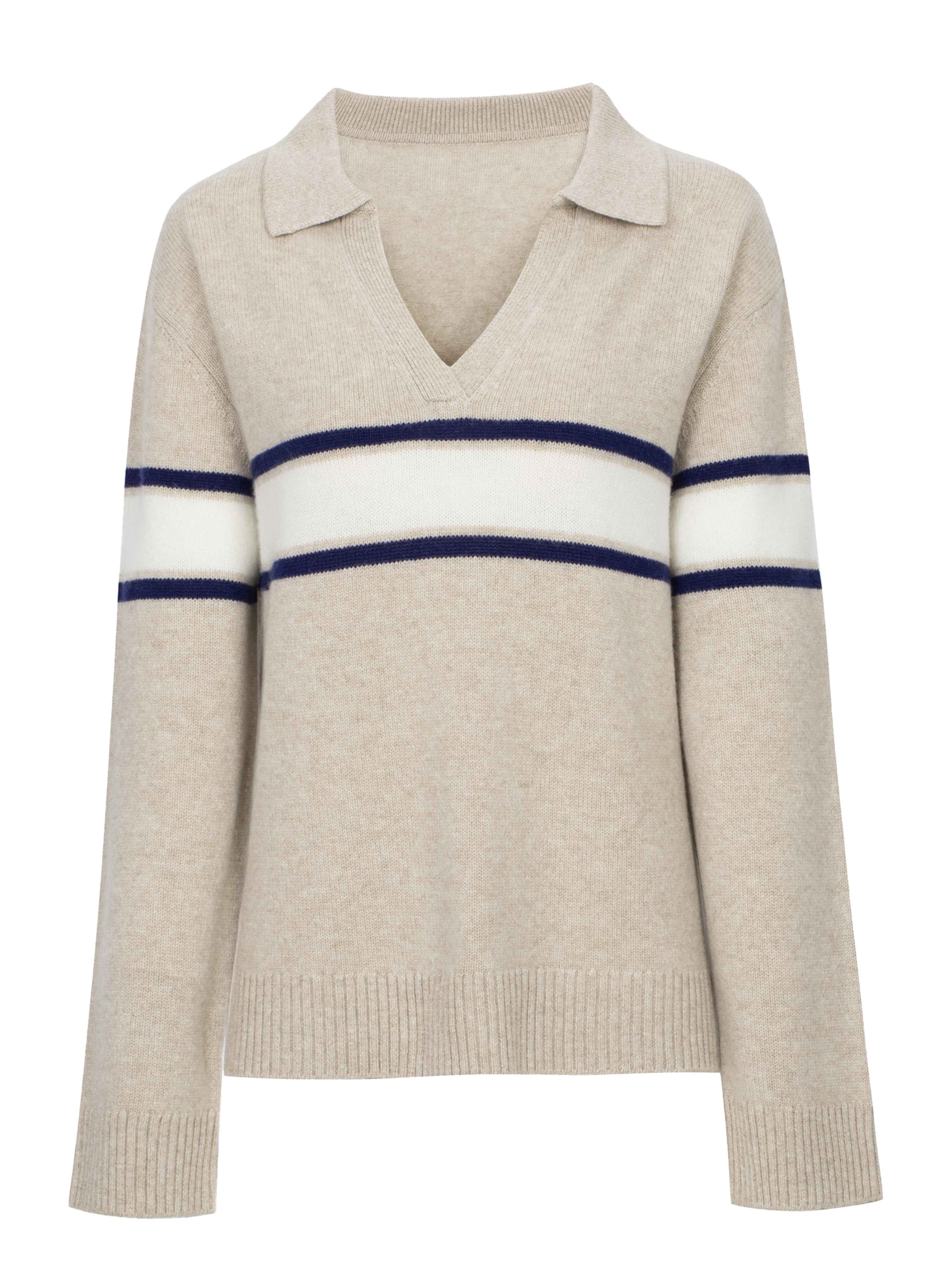 Løvstakken Strikket Genser Beige