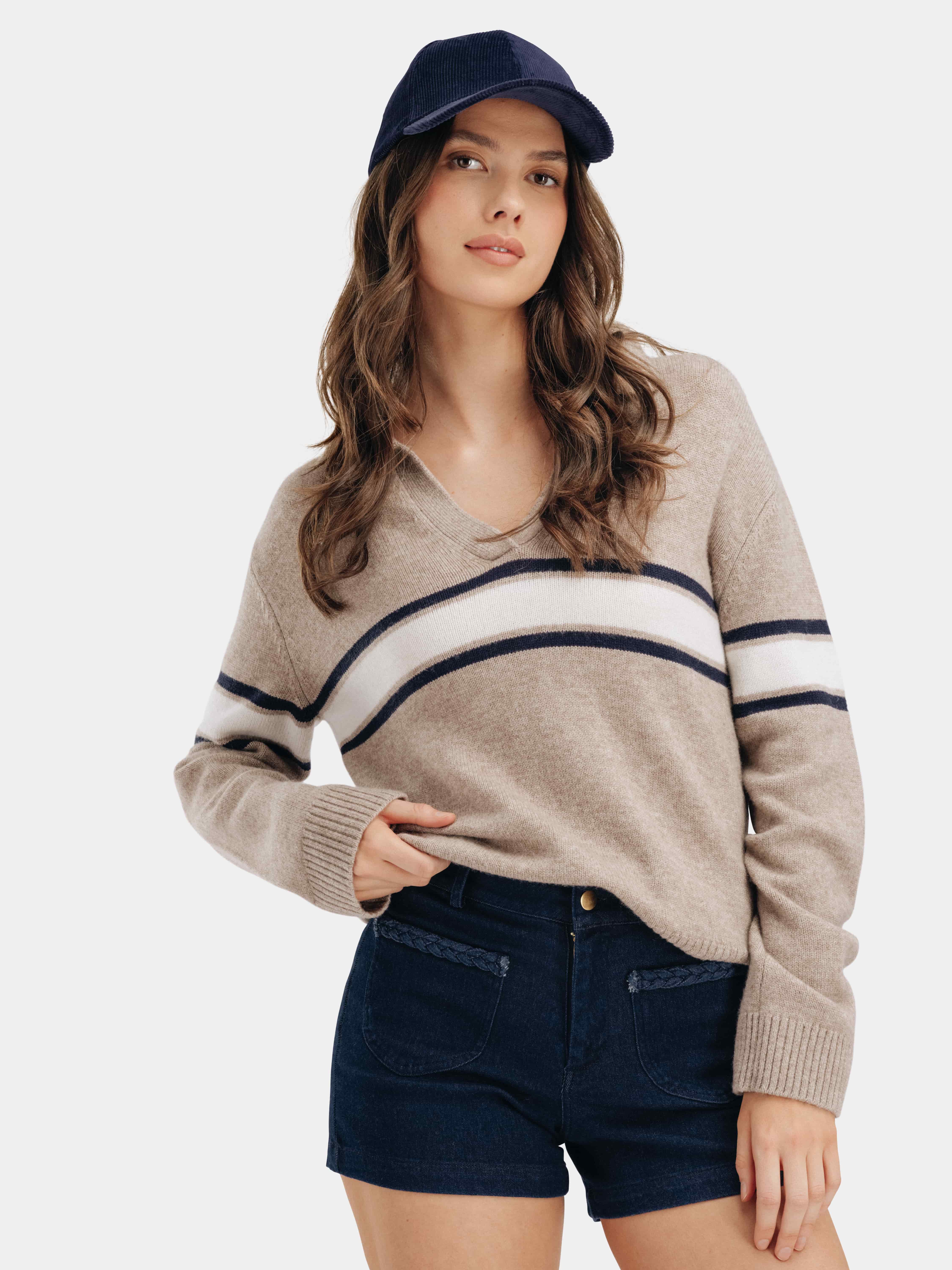 Løvstakken Strikket Genser Beige