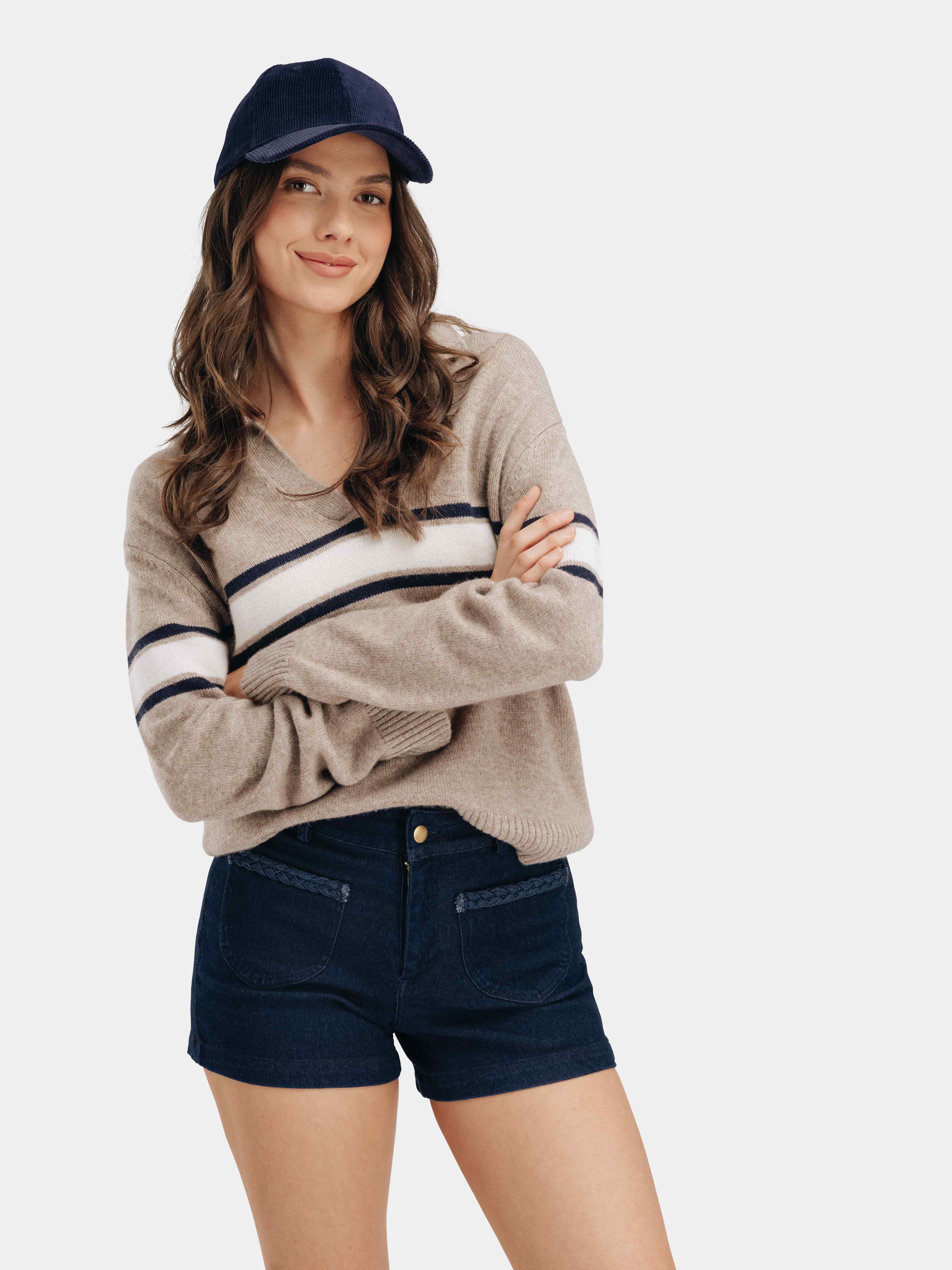 Løvstakken Strikket Genser Beige