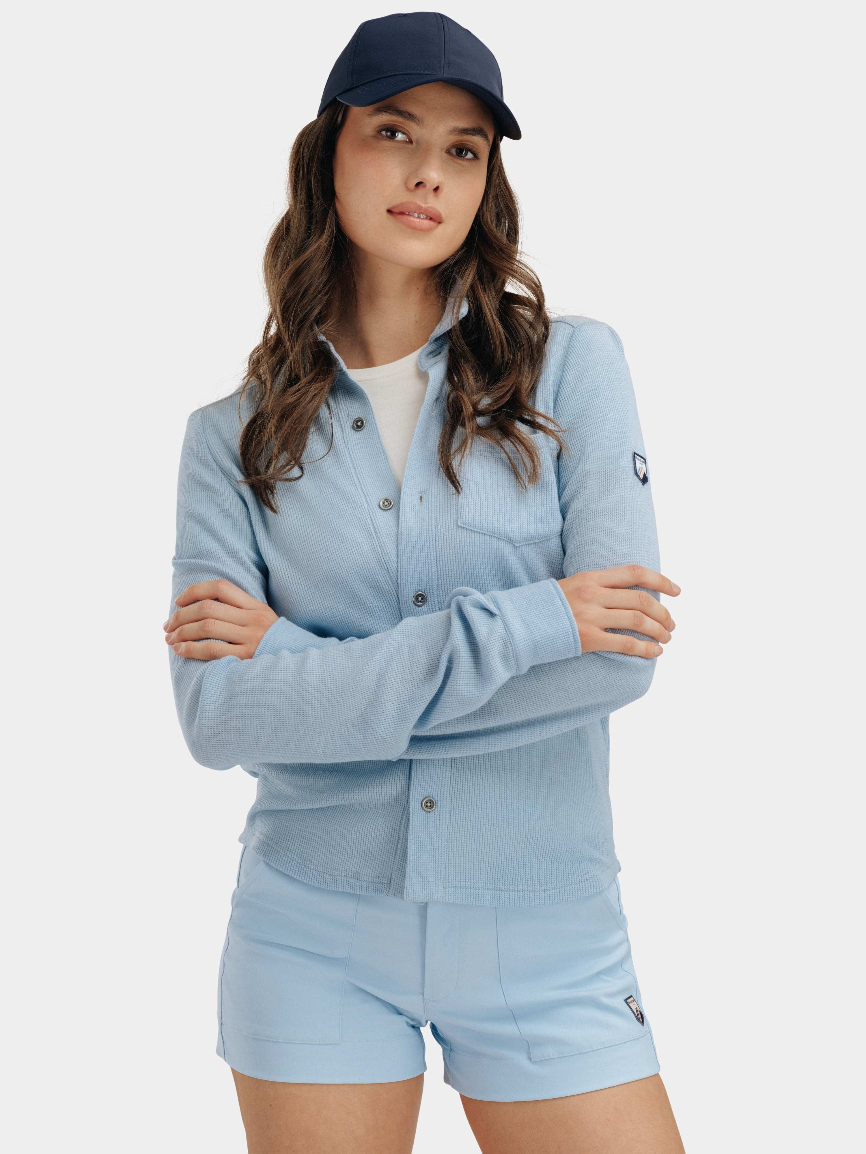 Romsdalseggen Cord Shorts  Light Skye