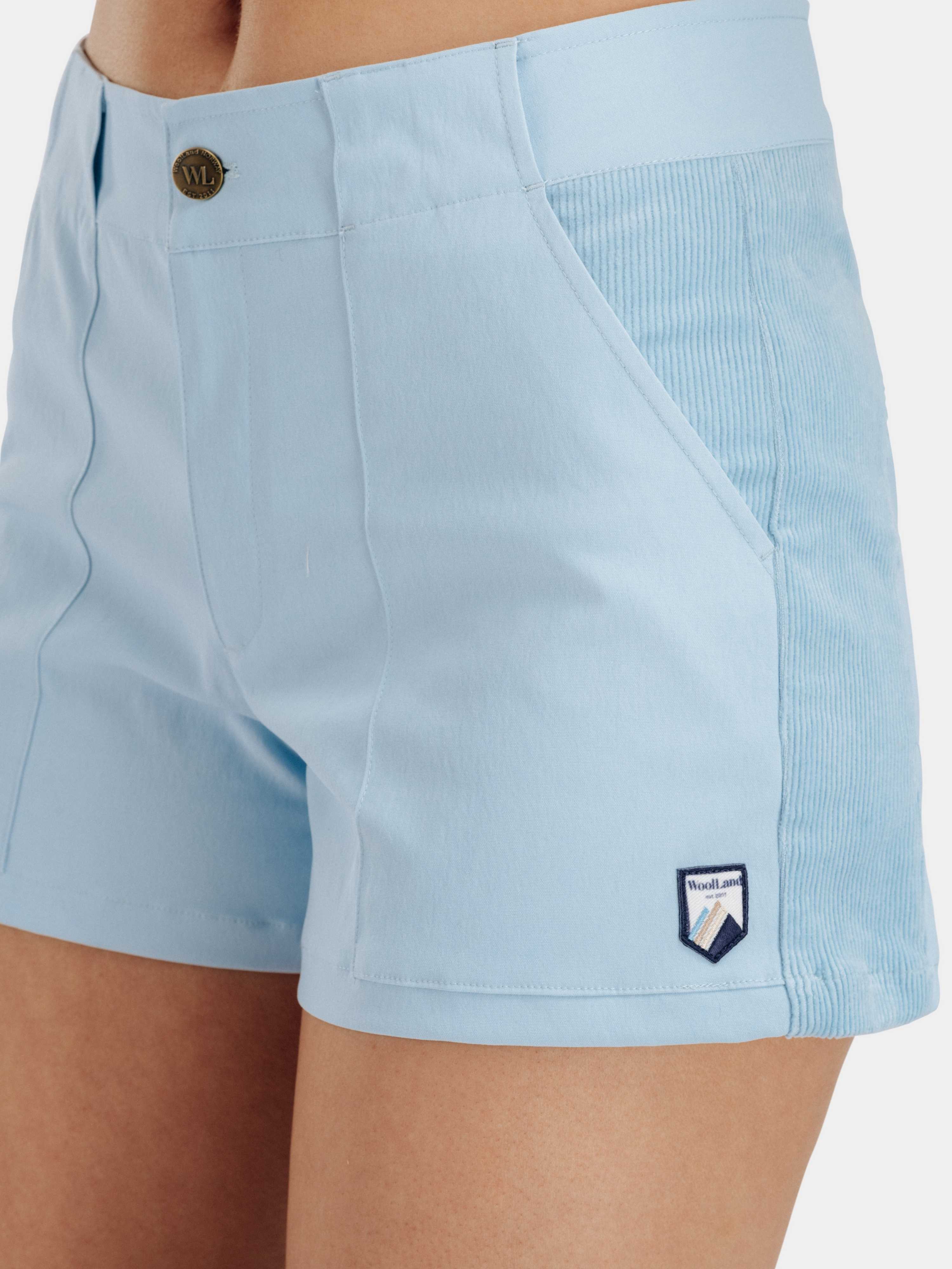 Romsdalseggen Cord Shorts  Light Skye