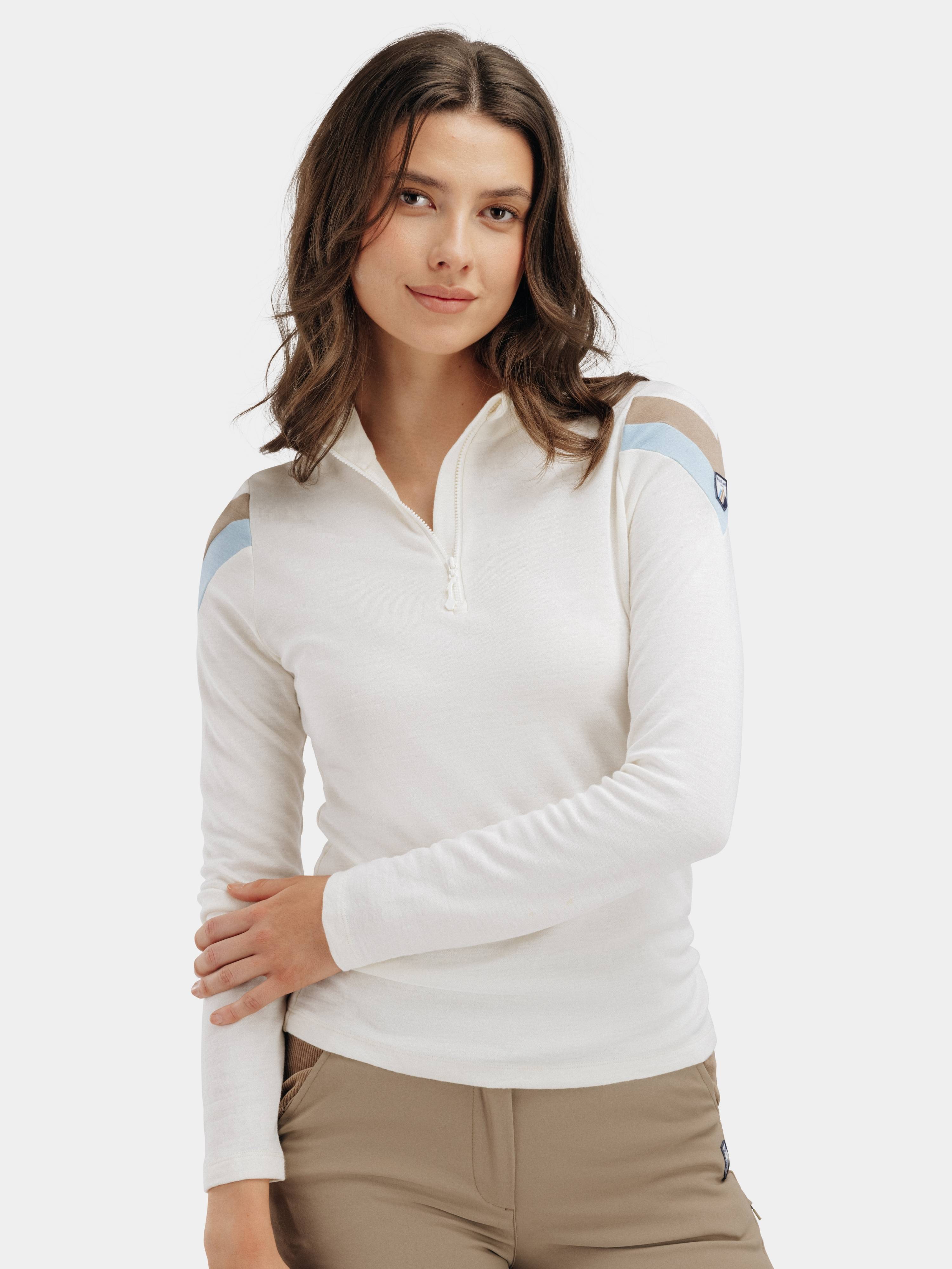 Ryten Merino Half-Zip Snow White