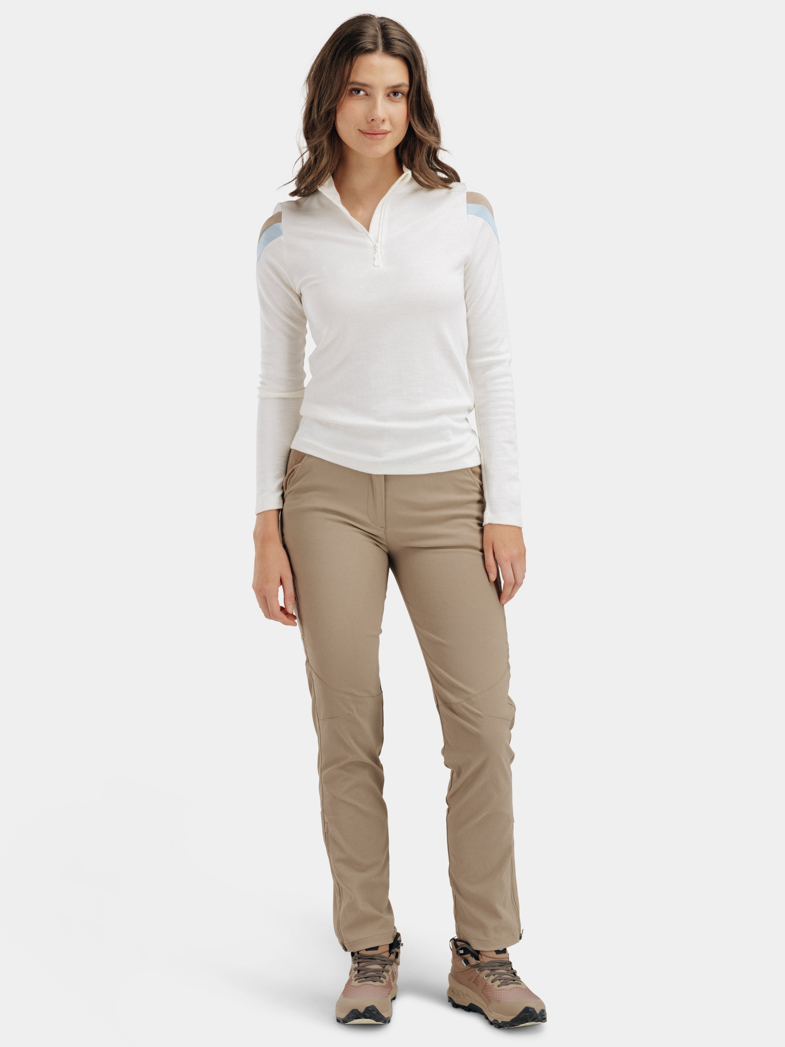 Ryten Merino Half-Zip Snow White