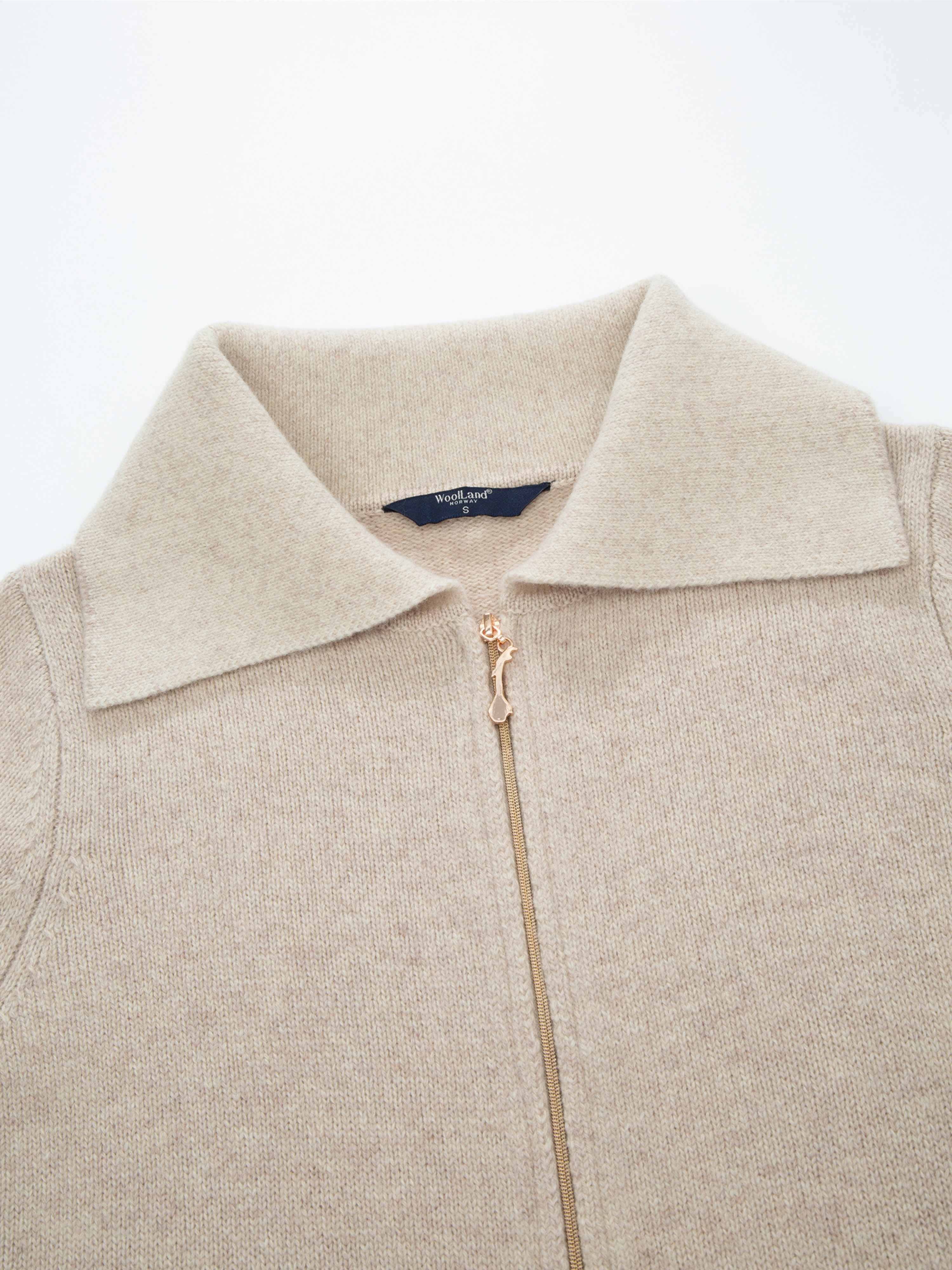 Sandø Strikket Jakke Stone Beige