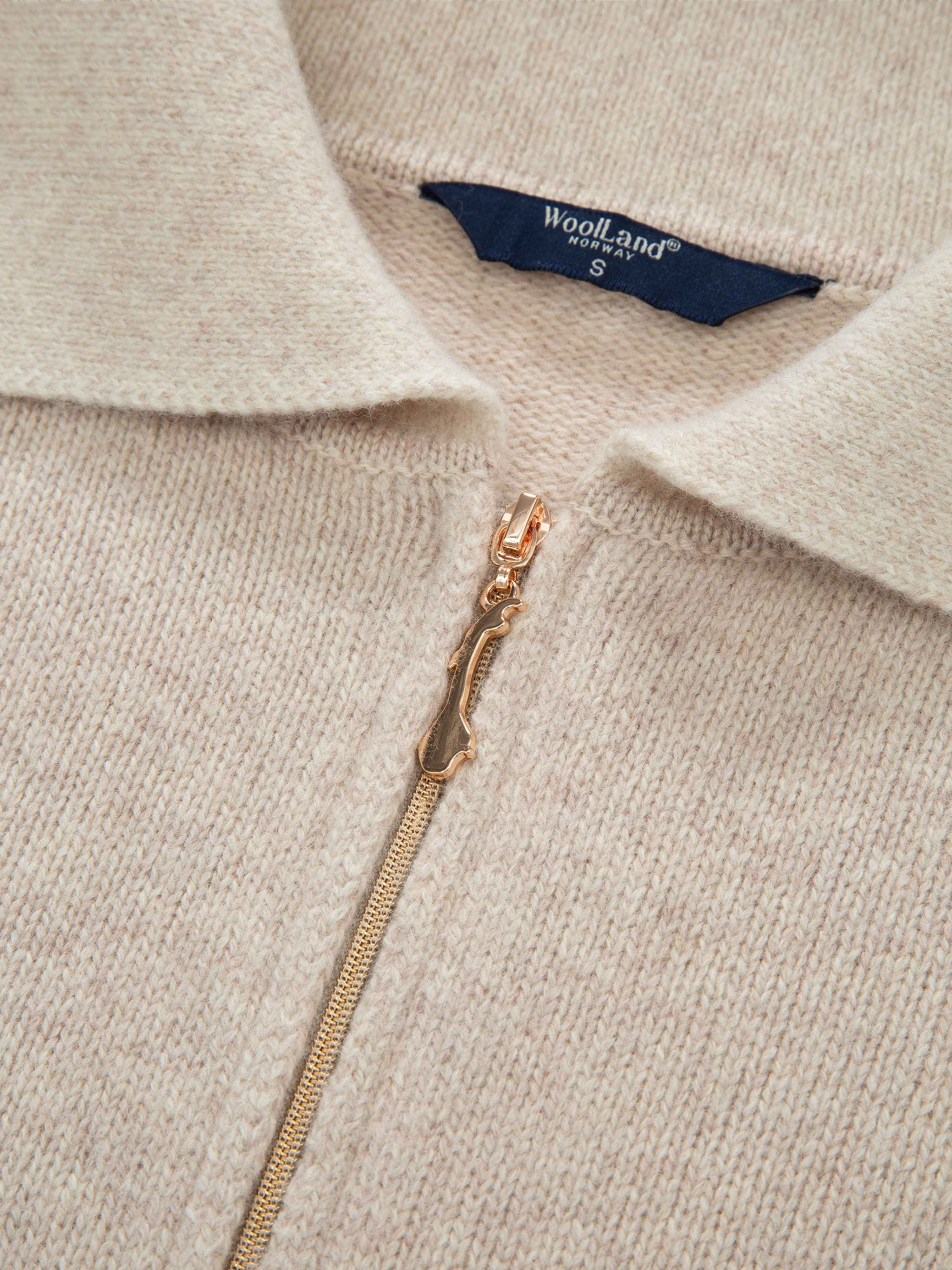 Sandø Strikket Jakke Stone Beige