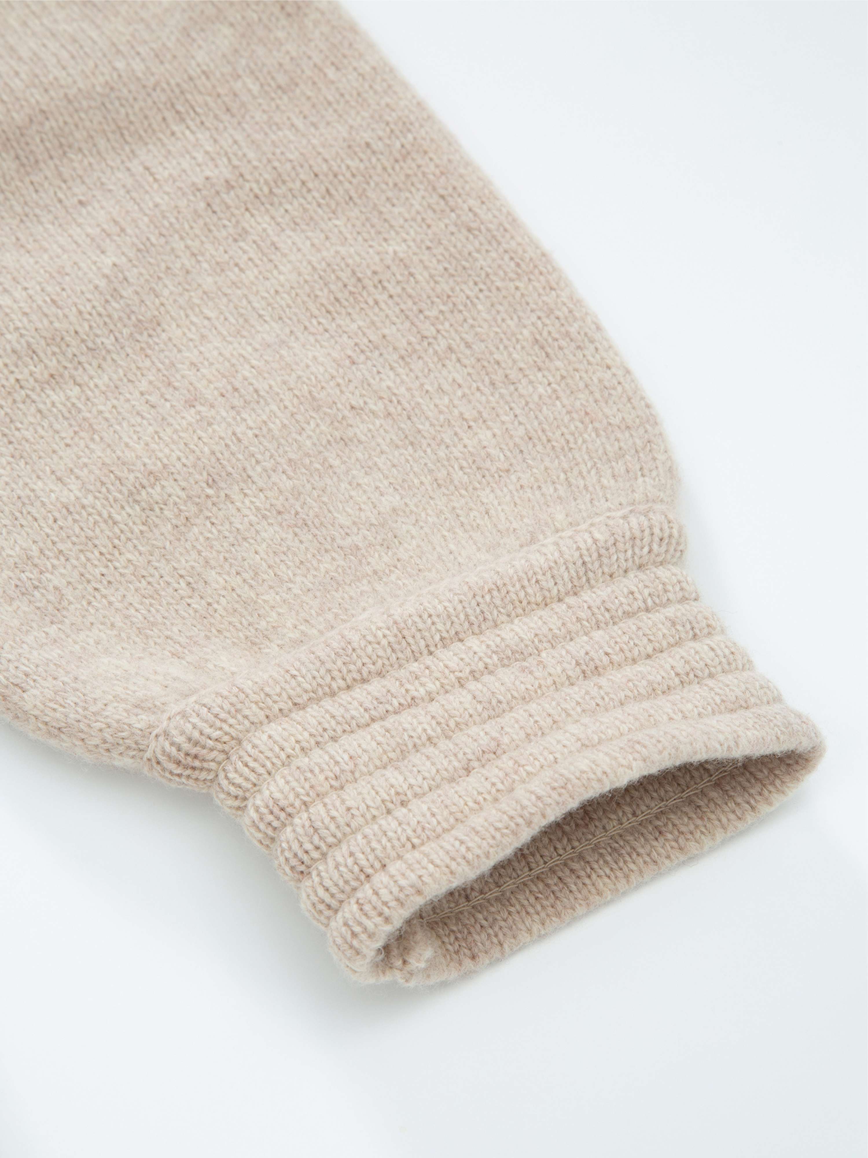 Sandø Strikket Jakke Stone Beige