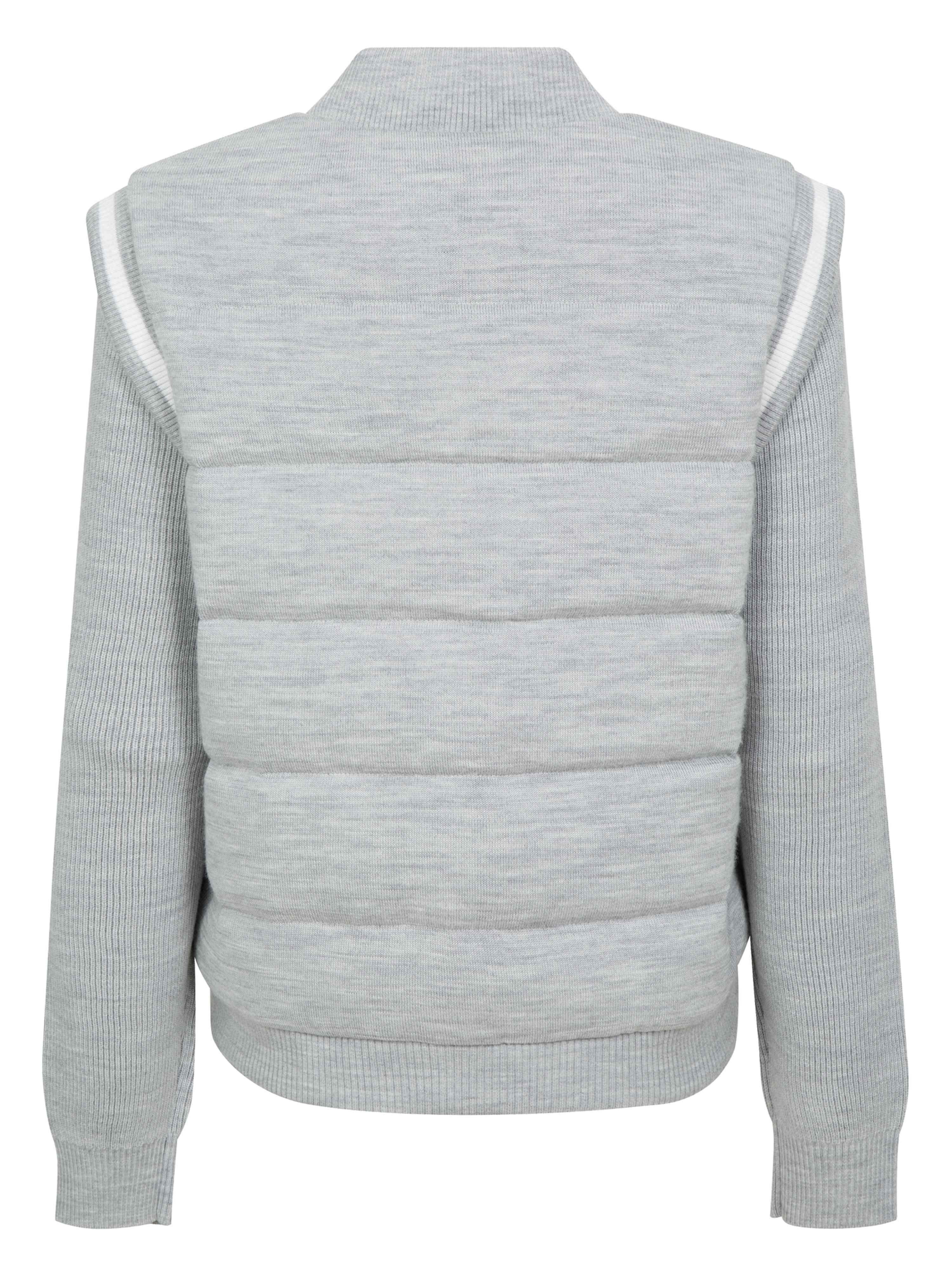 Sandviksfjellet Strikket Dunjakke Grey Melange