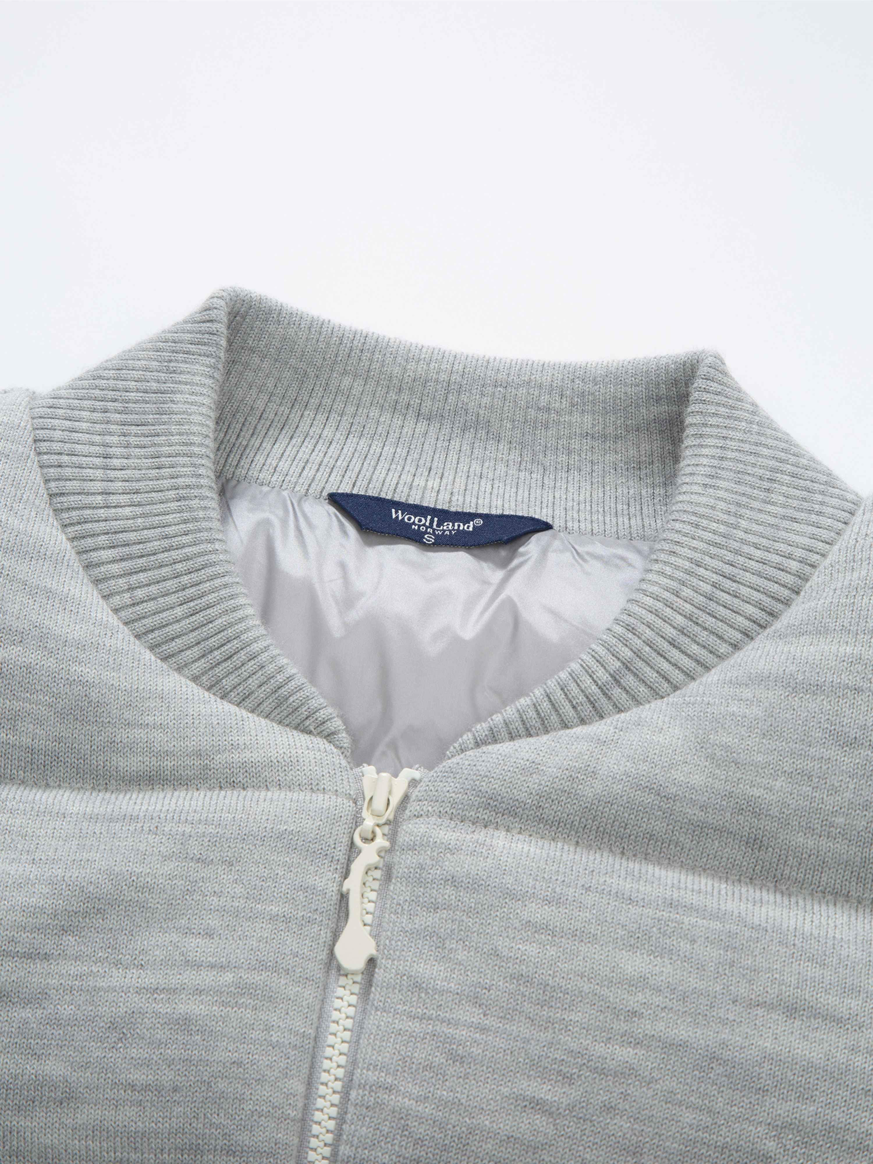 Sandviksfjellet Strikket Dunjakke Grey Melange