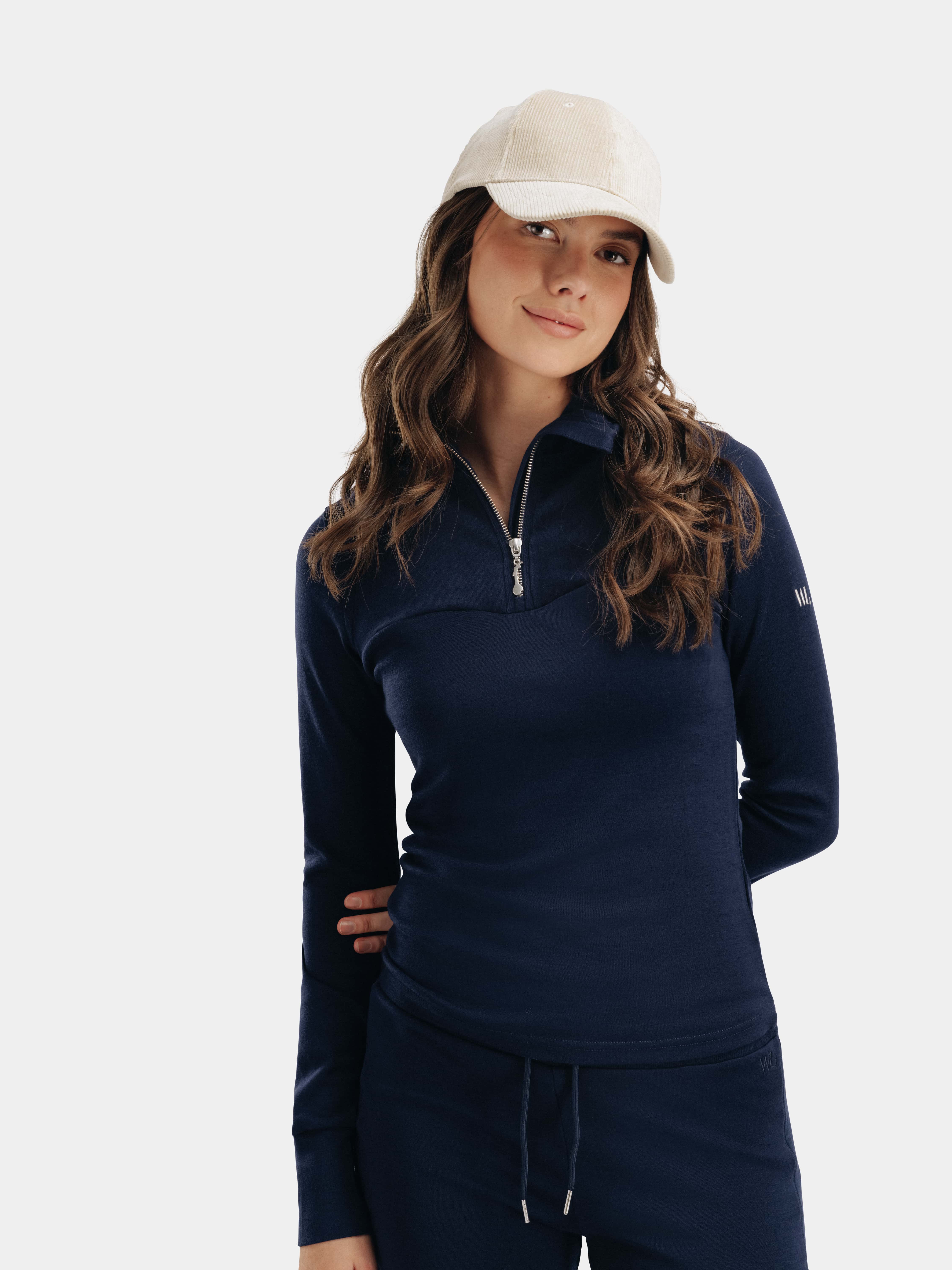 Sirdal Half-zip Ulltrøye Blue Ink