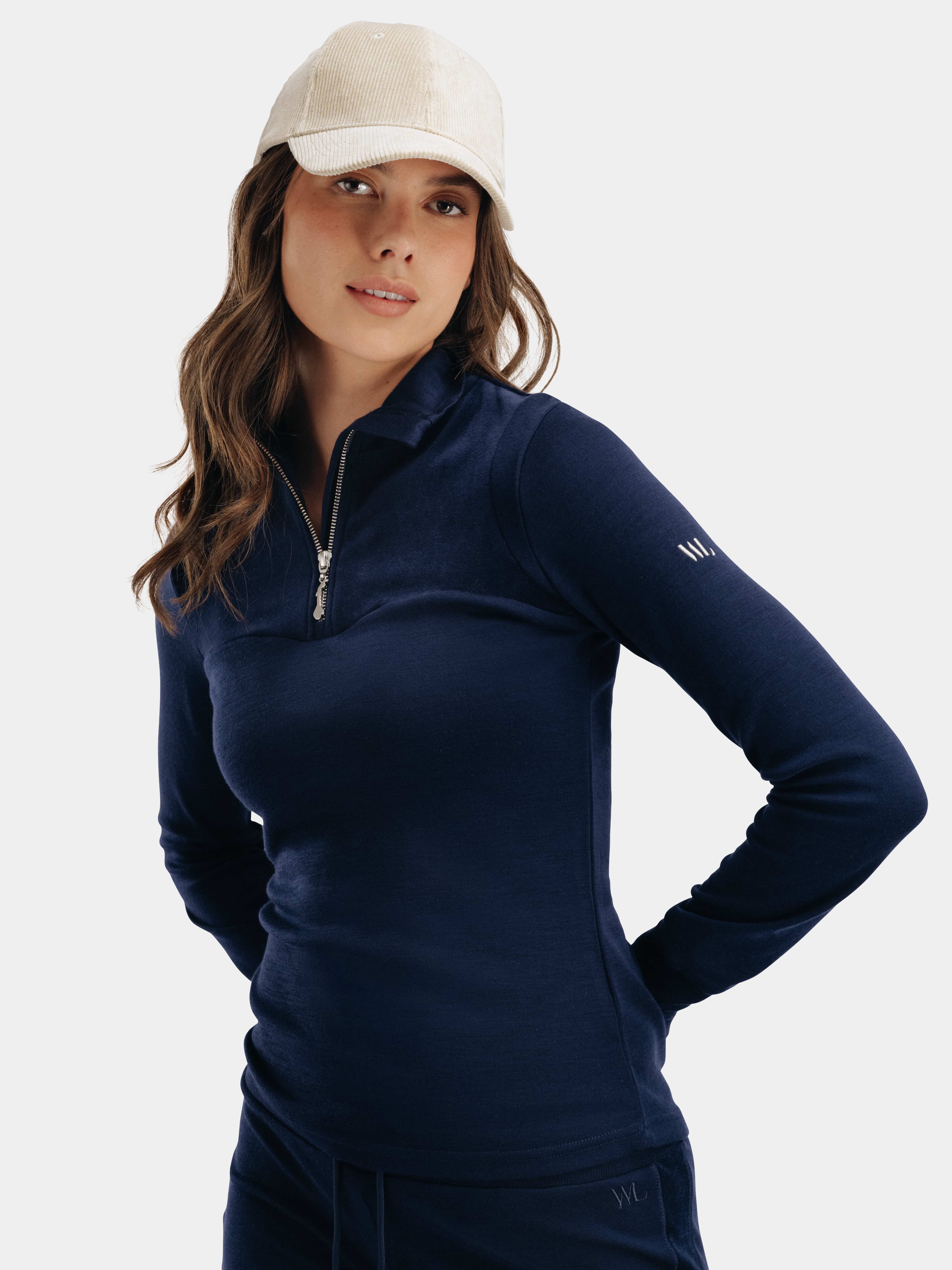 Sirdal Half-zip Ulltrøye Blue Ink