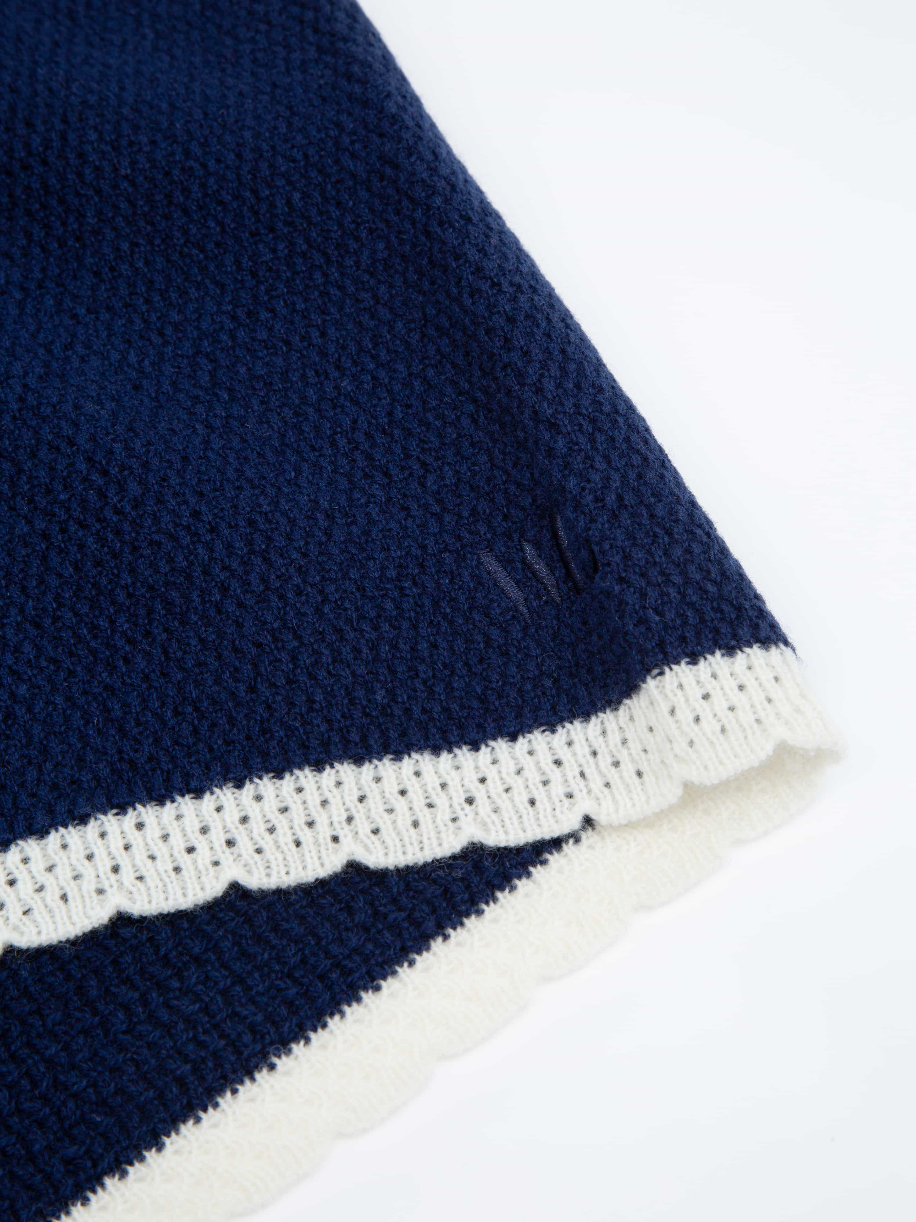 Skudeneshavn Strikket Shorts Blue Ink