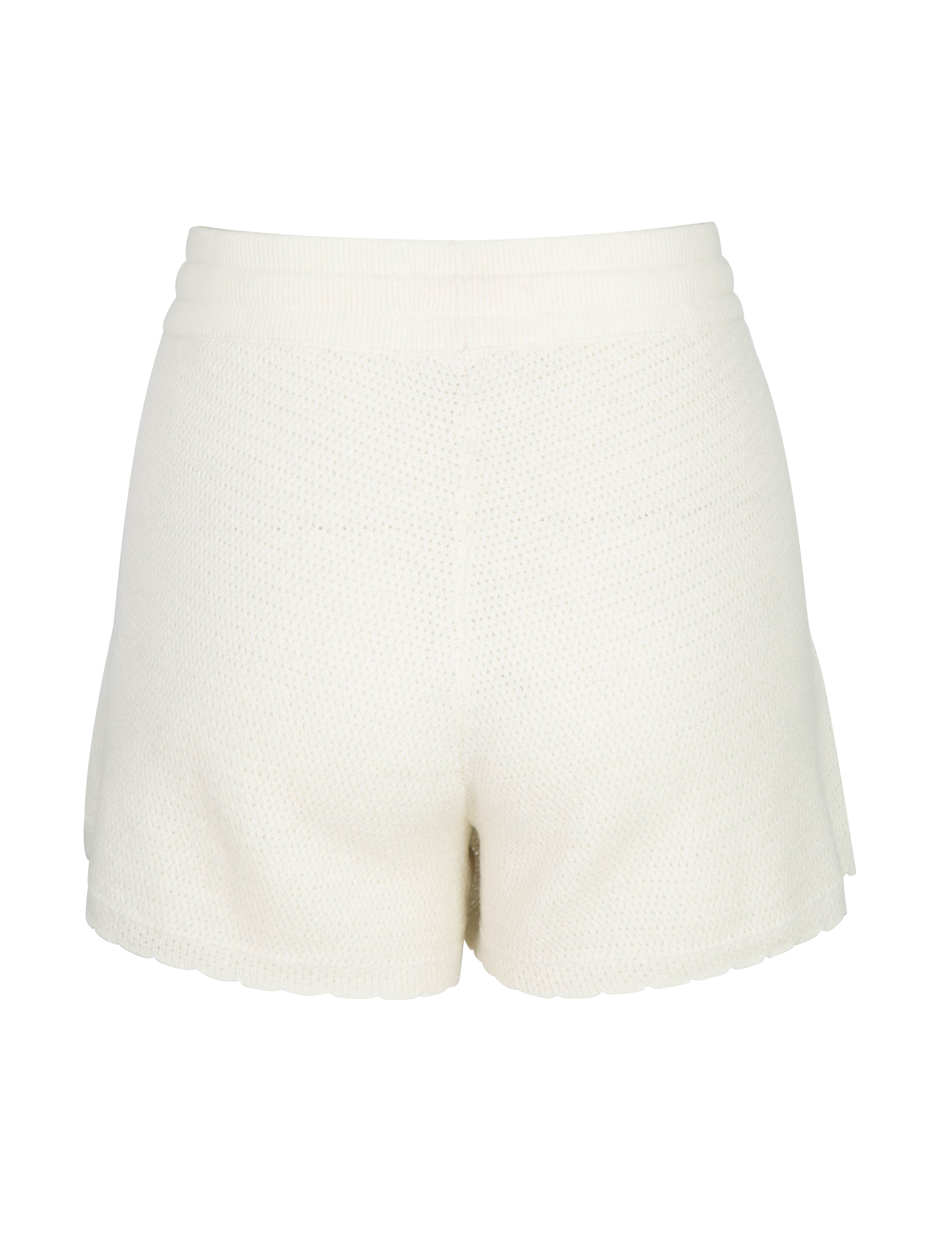 Skudeneshavn Strikket Shorts Snow White