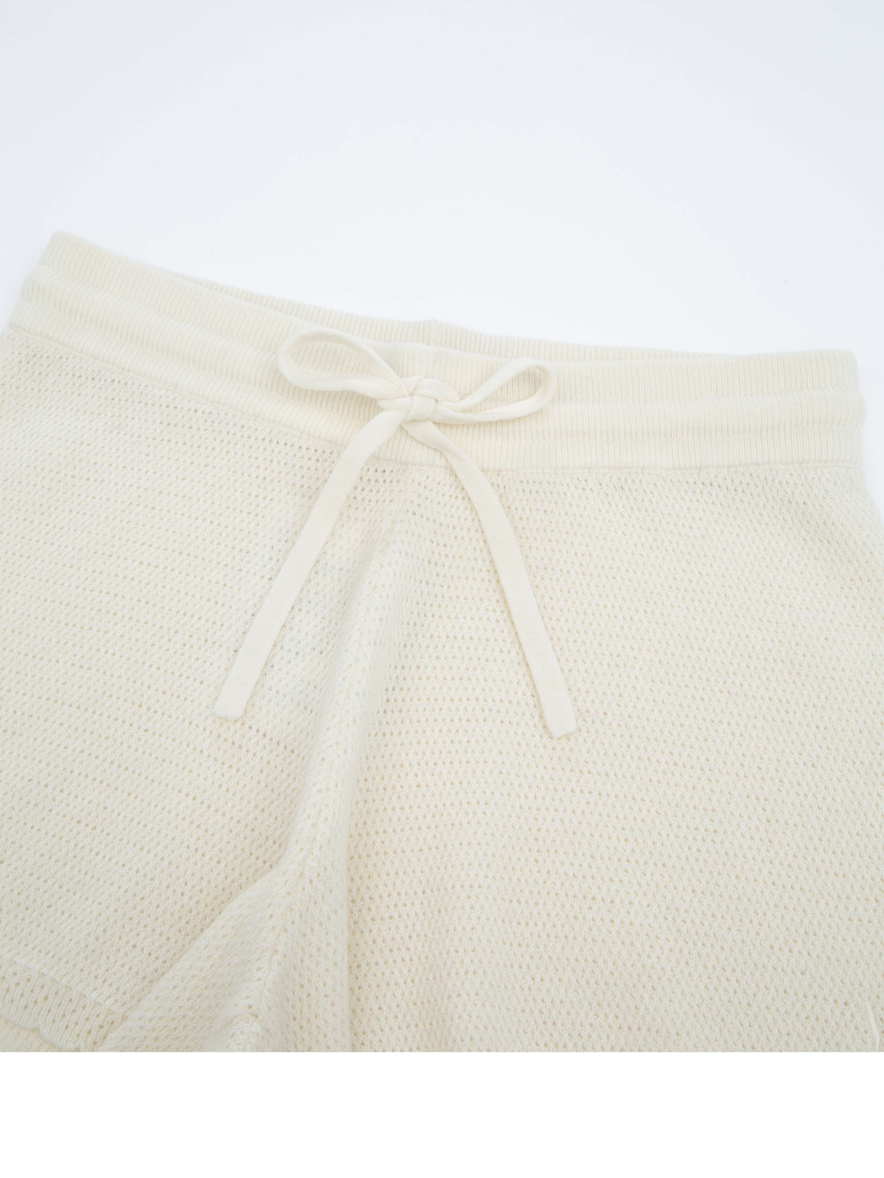 Skudeneshavn Strikket Shorts Snow White