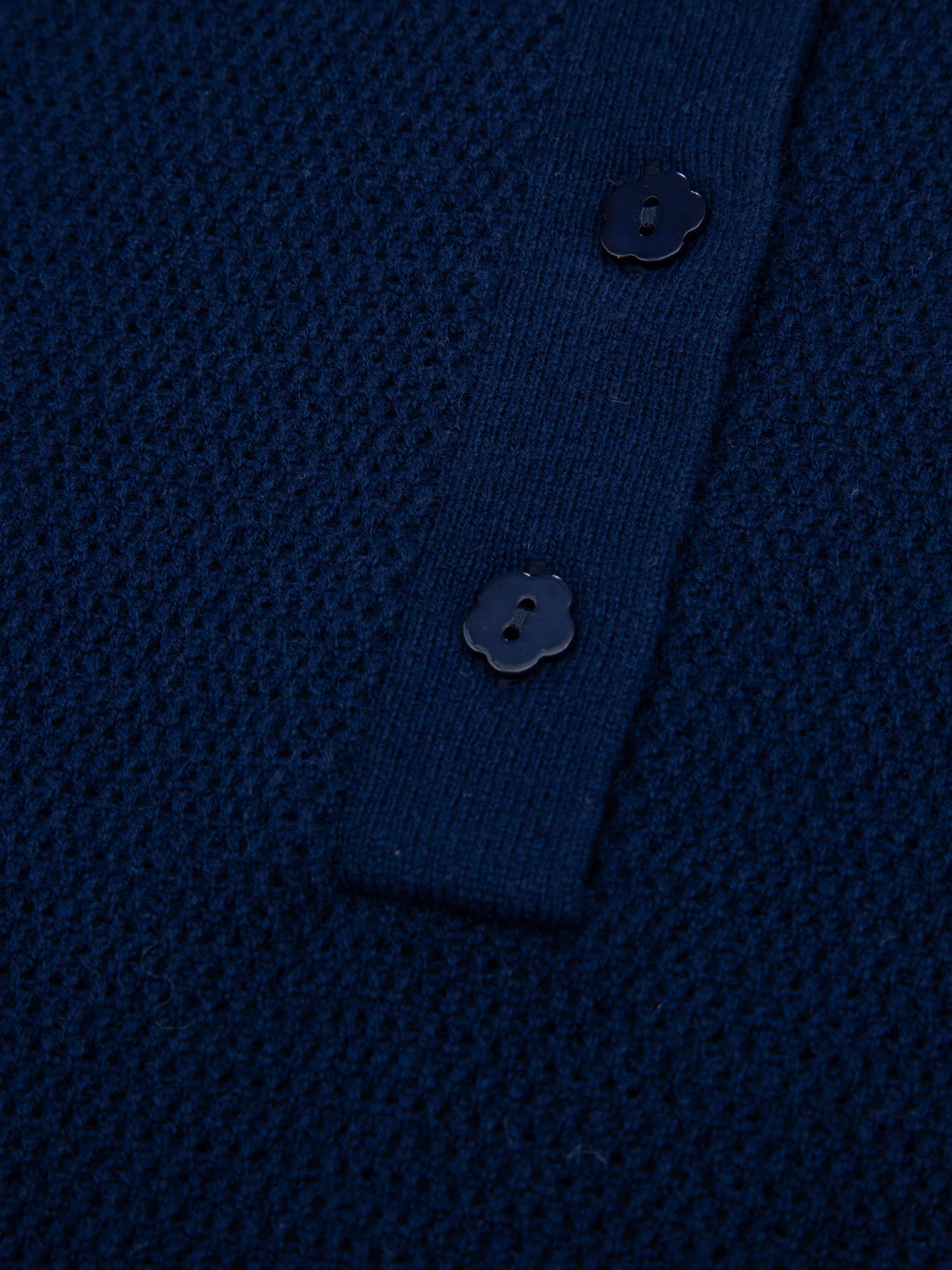 Skudeneshavn Strikket Topp Blue Ink