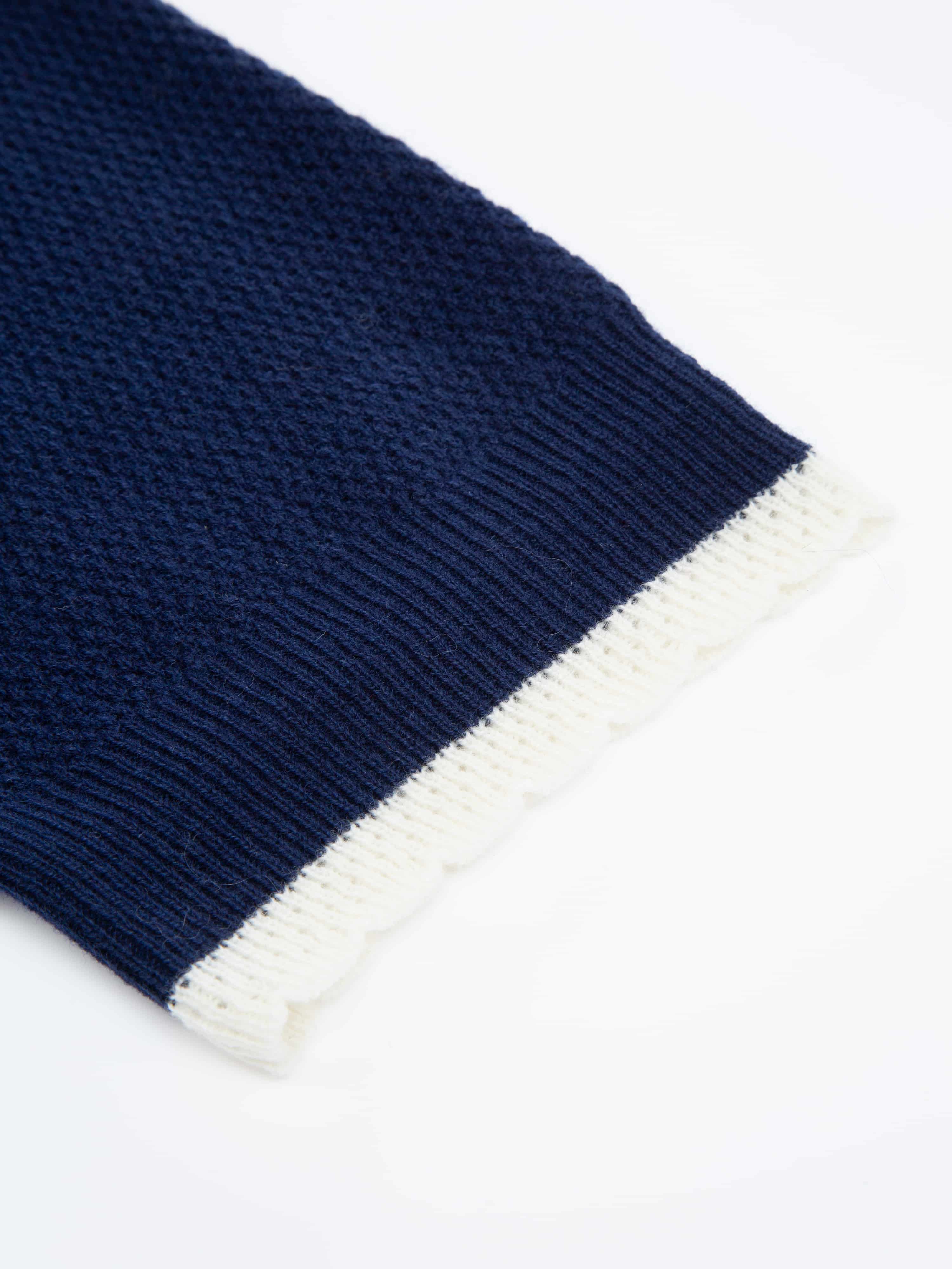 Skudeneshavn Strikket Topp Blue Ink