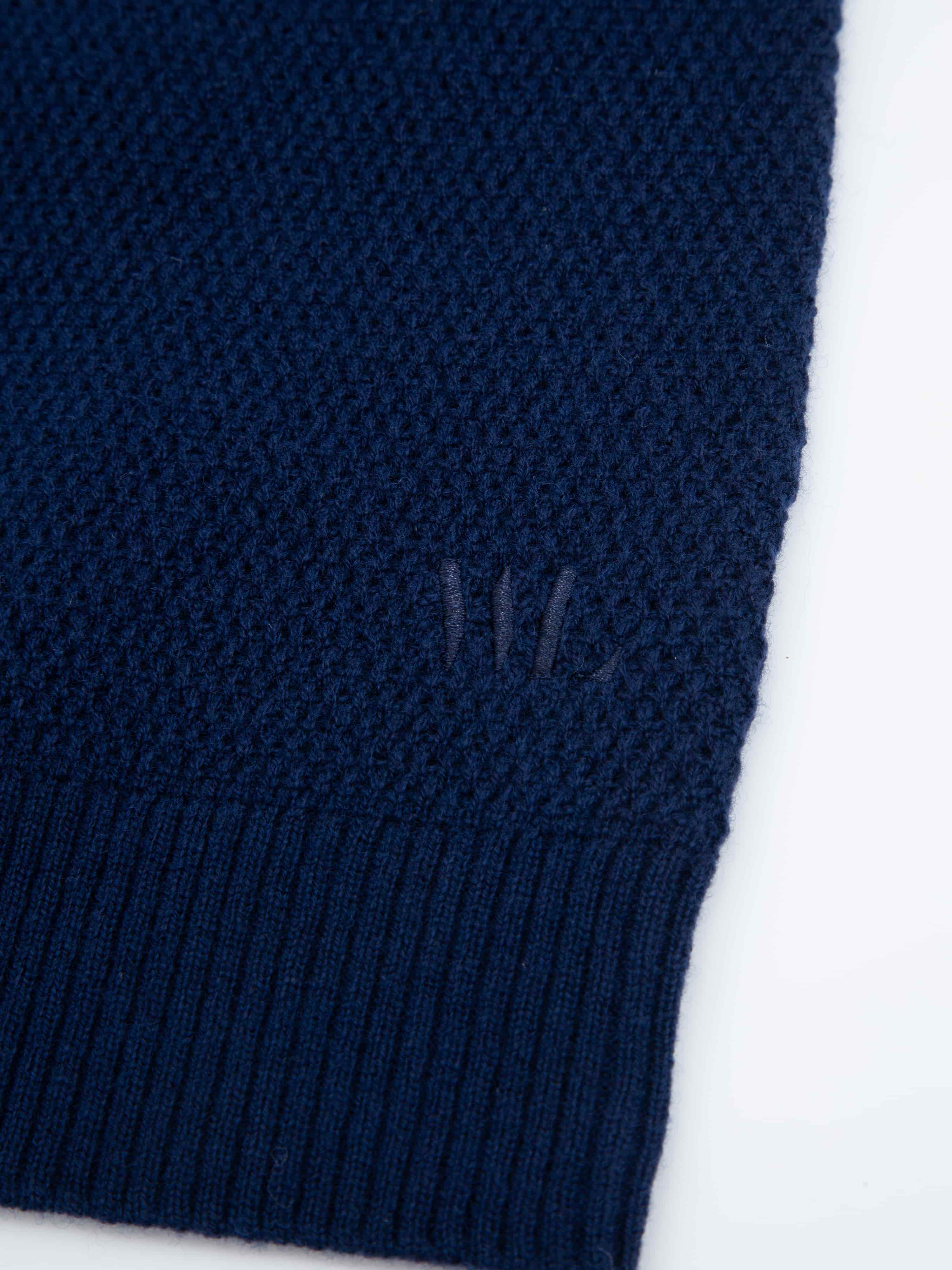 Skudeneshavn Strikket Topp Blue Ink