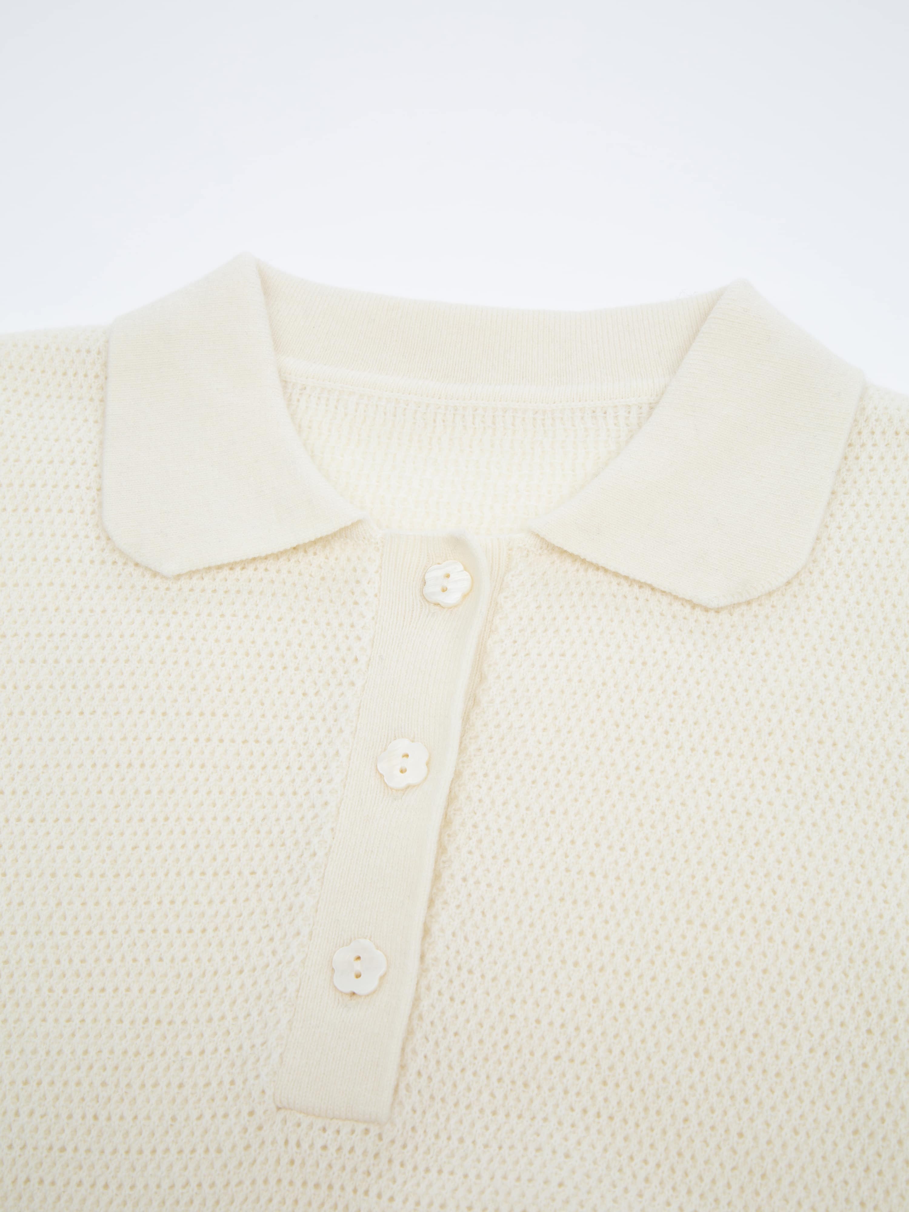 Skudeneshavn Strikket Topp Snow White