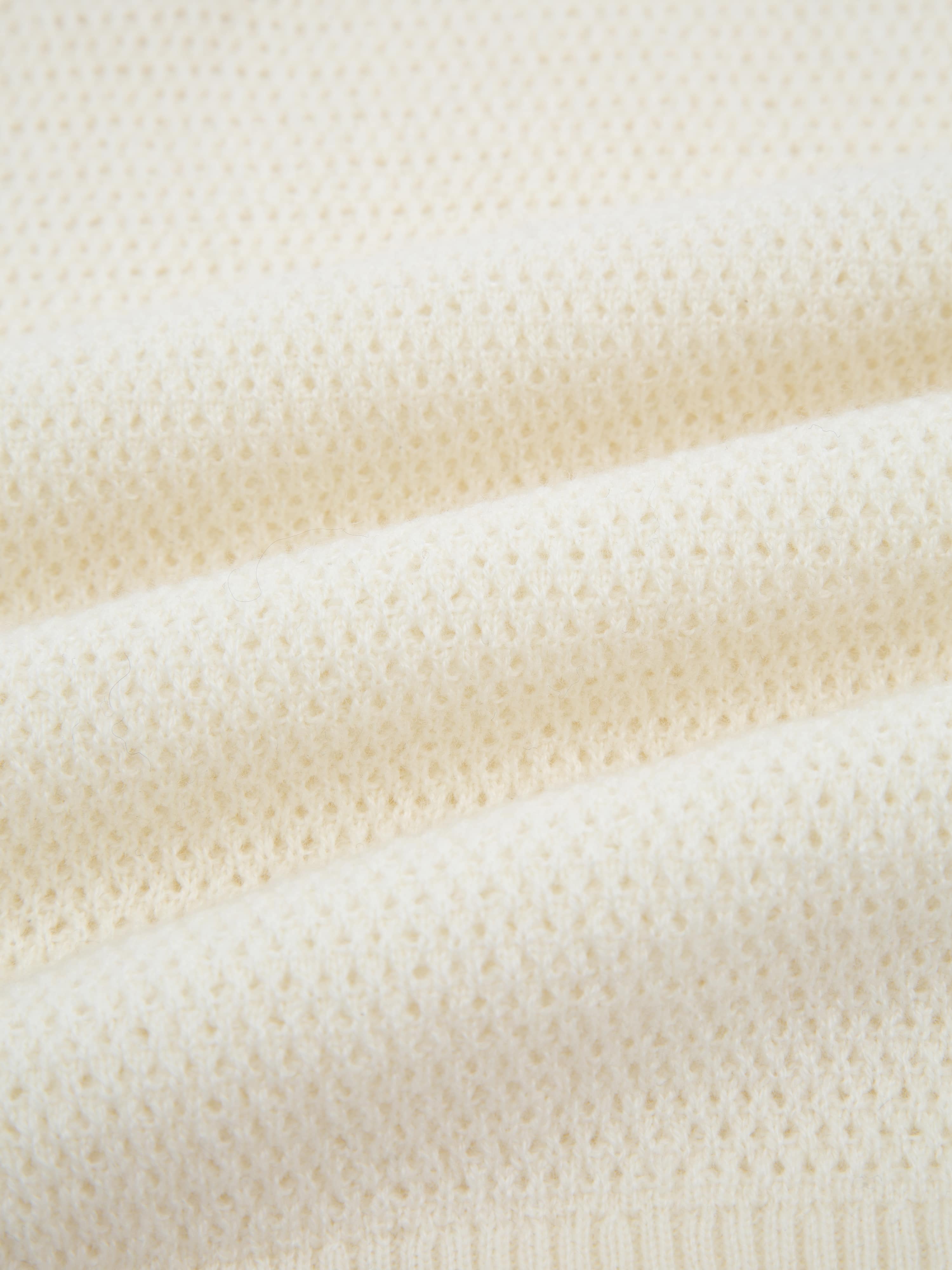 Skudeneshavn Strikket Topp Snow White