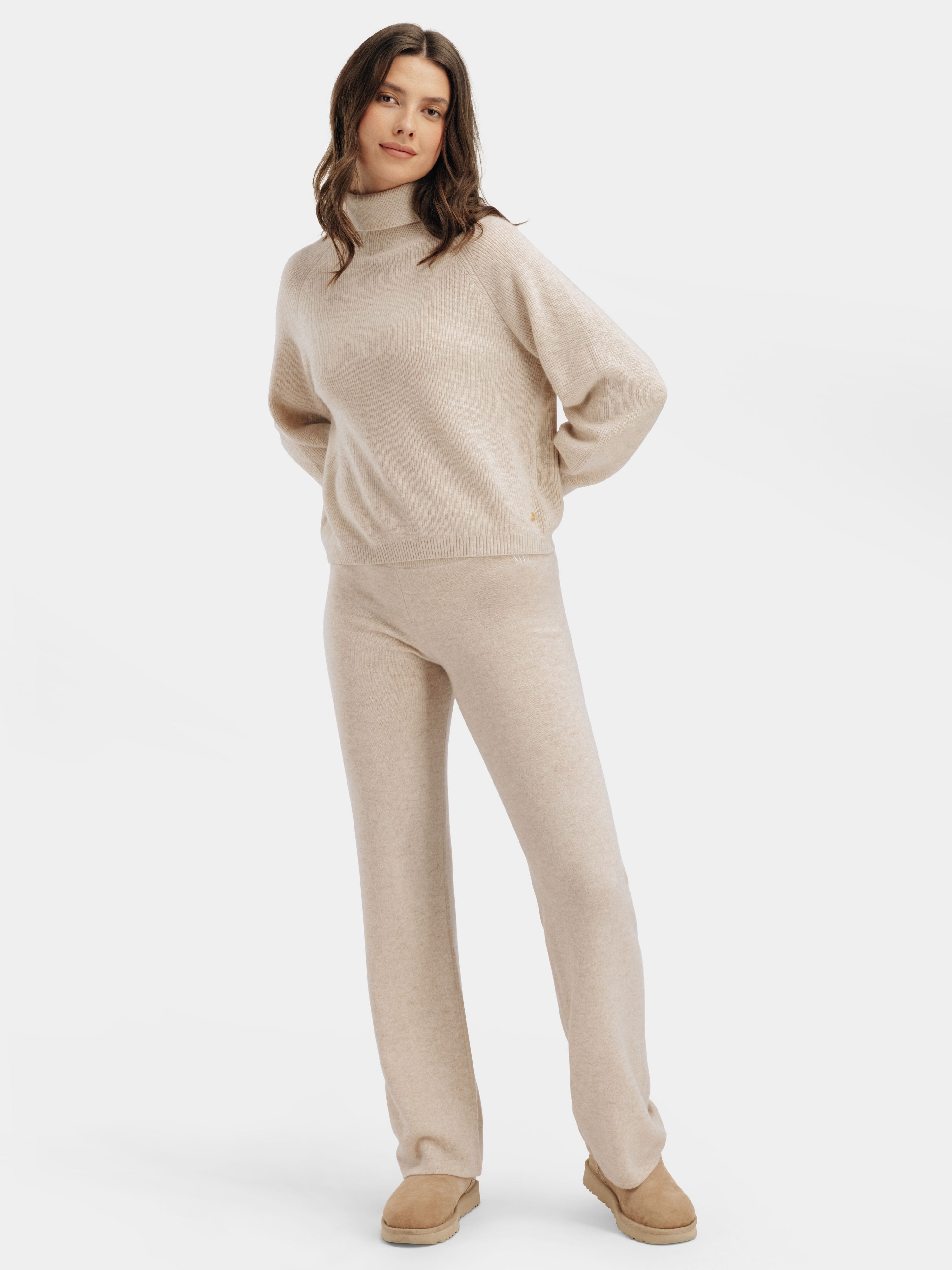 Stortoppen Kashmirbukse - Regular Light Sand Melange