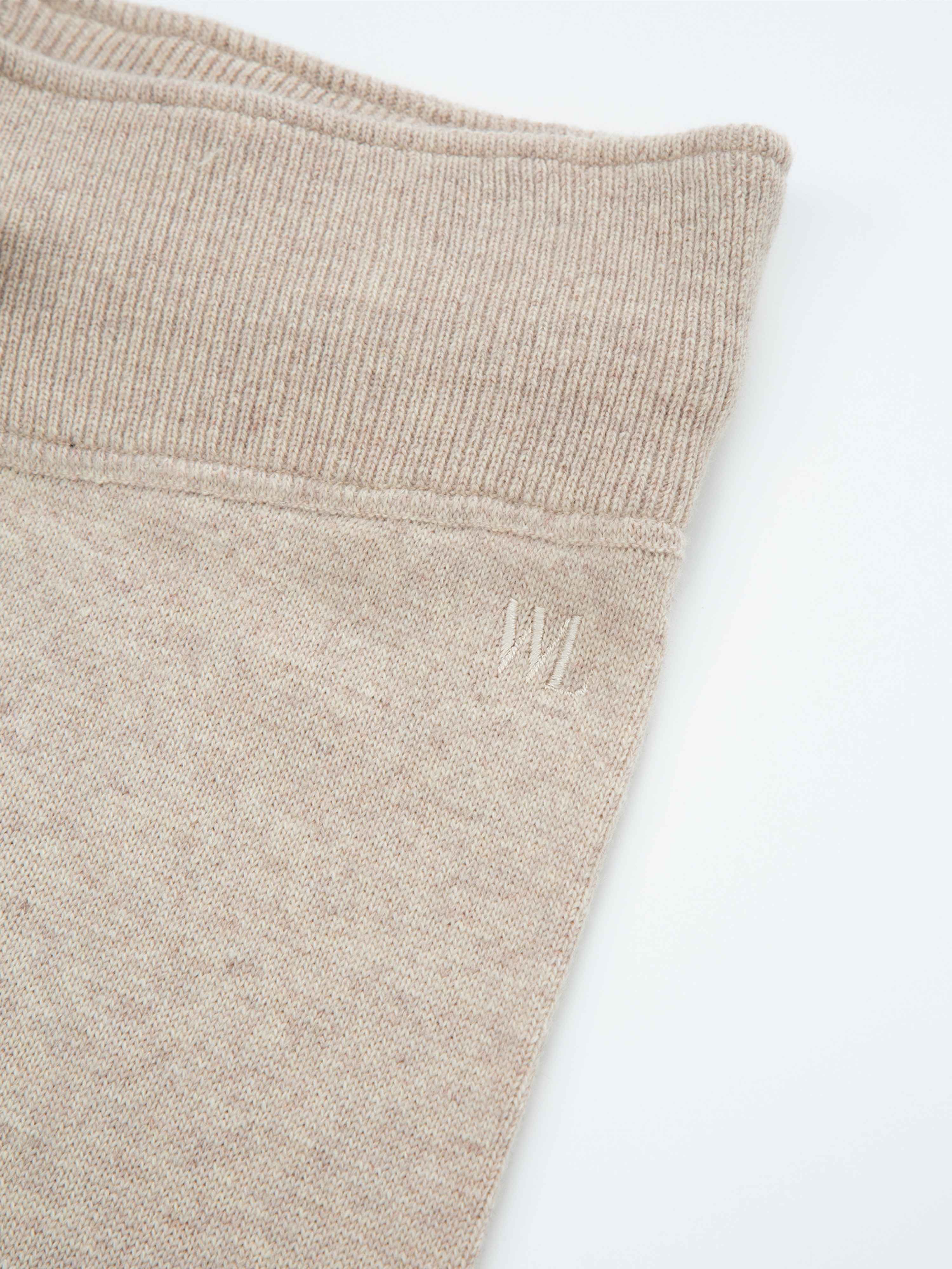 Veslepiggen Strikket Ullbukse Stone Beige