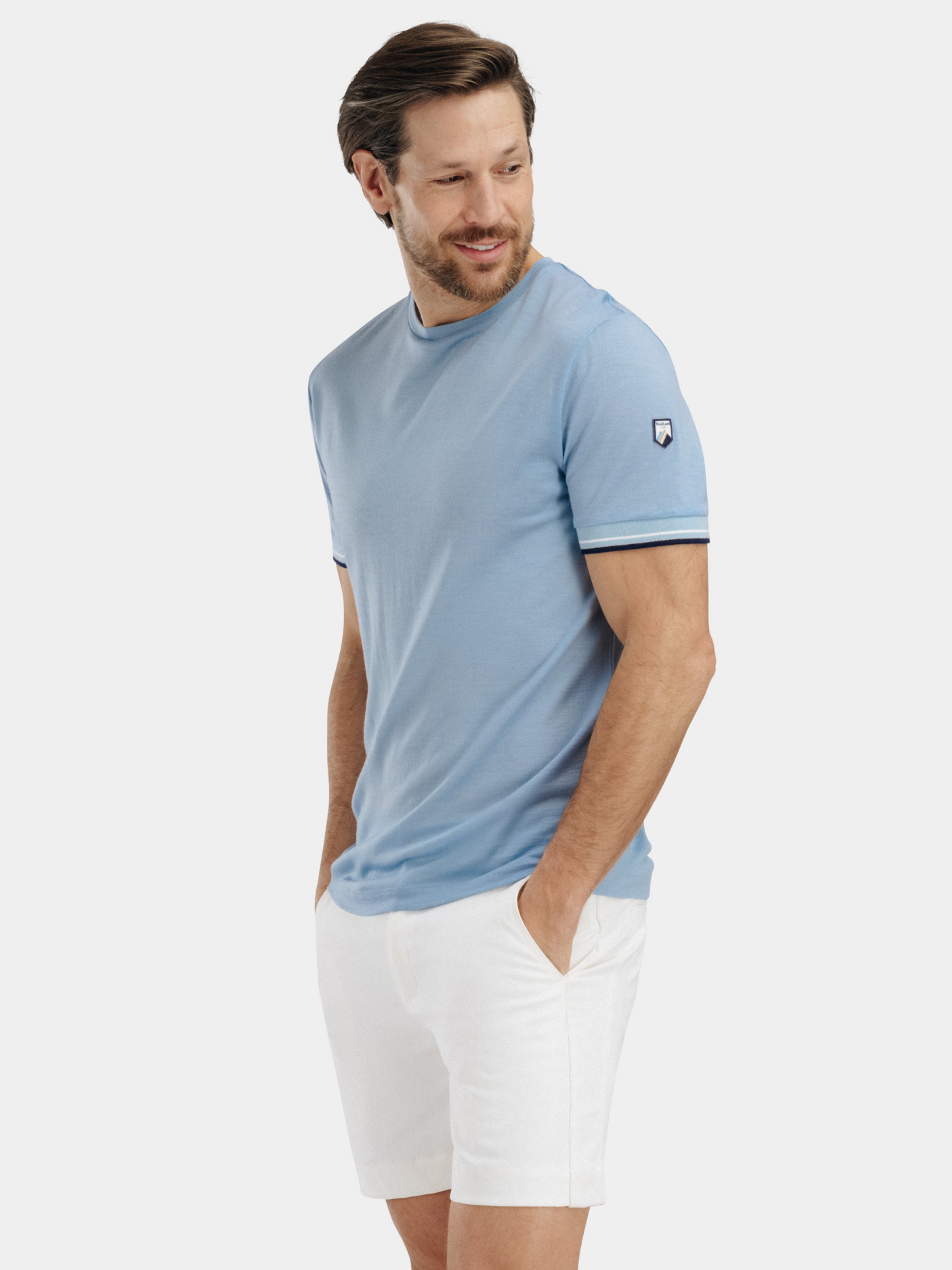 Kvina Merino T-skjorte Light Sky