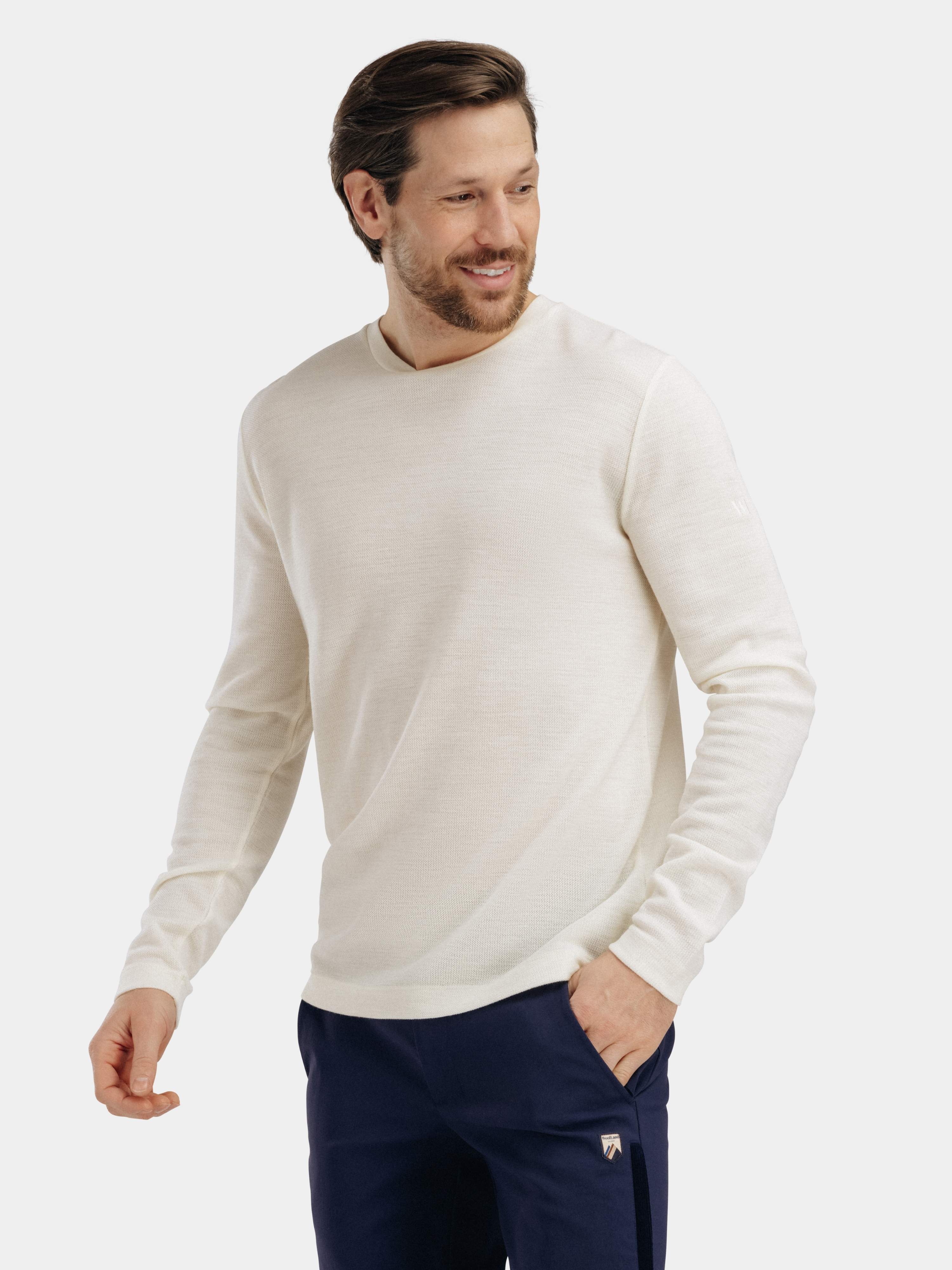 Lågen Merino Ulltrøye Snow White