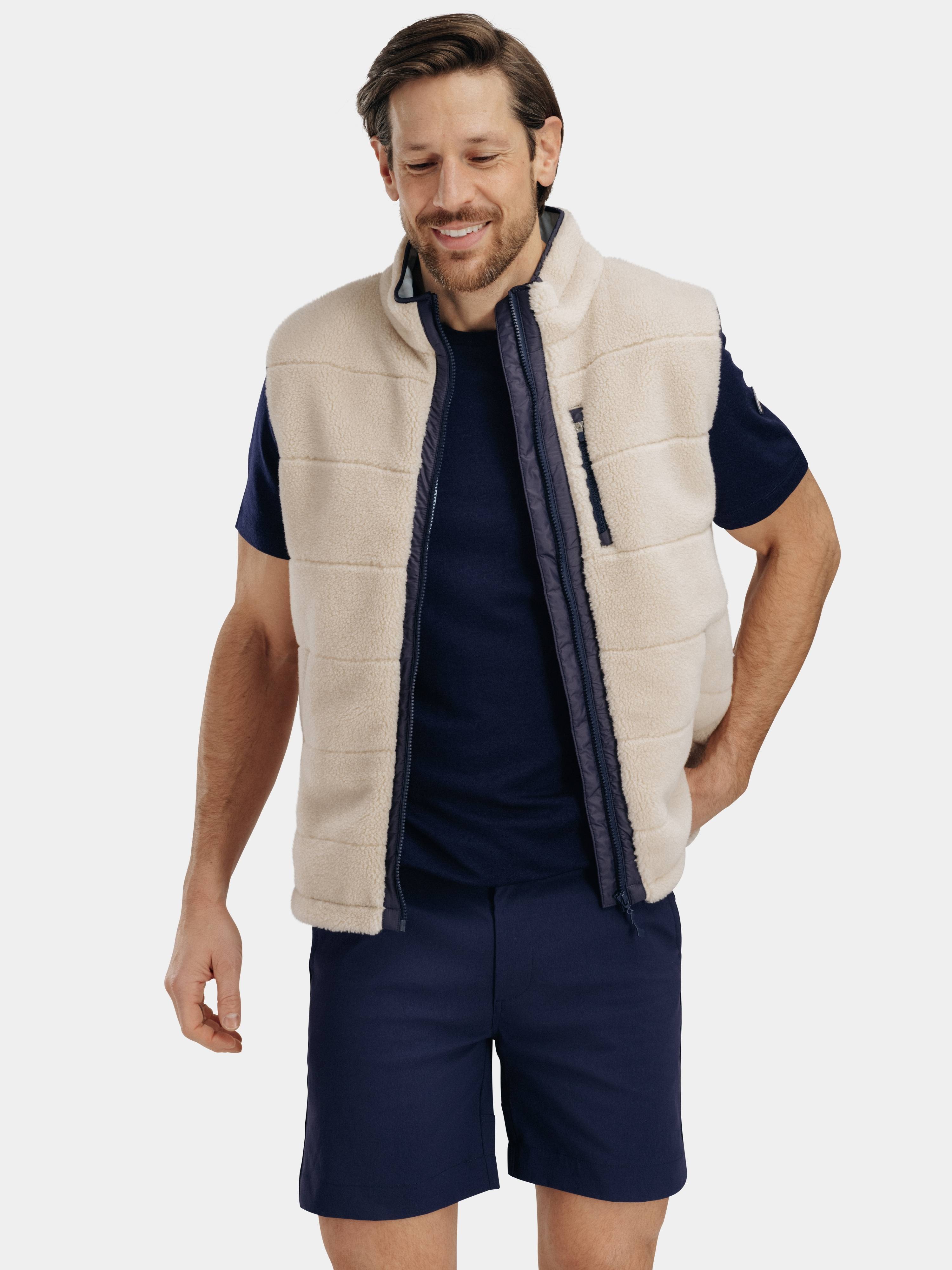 Nusfjord Fleece Vest Beige