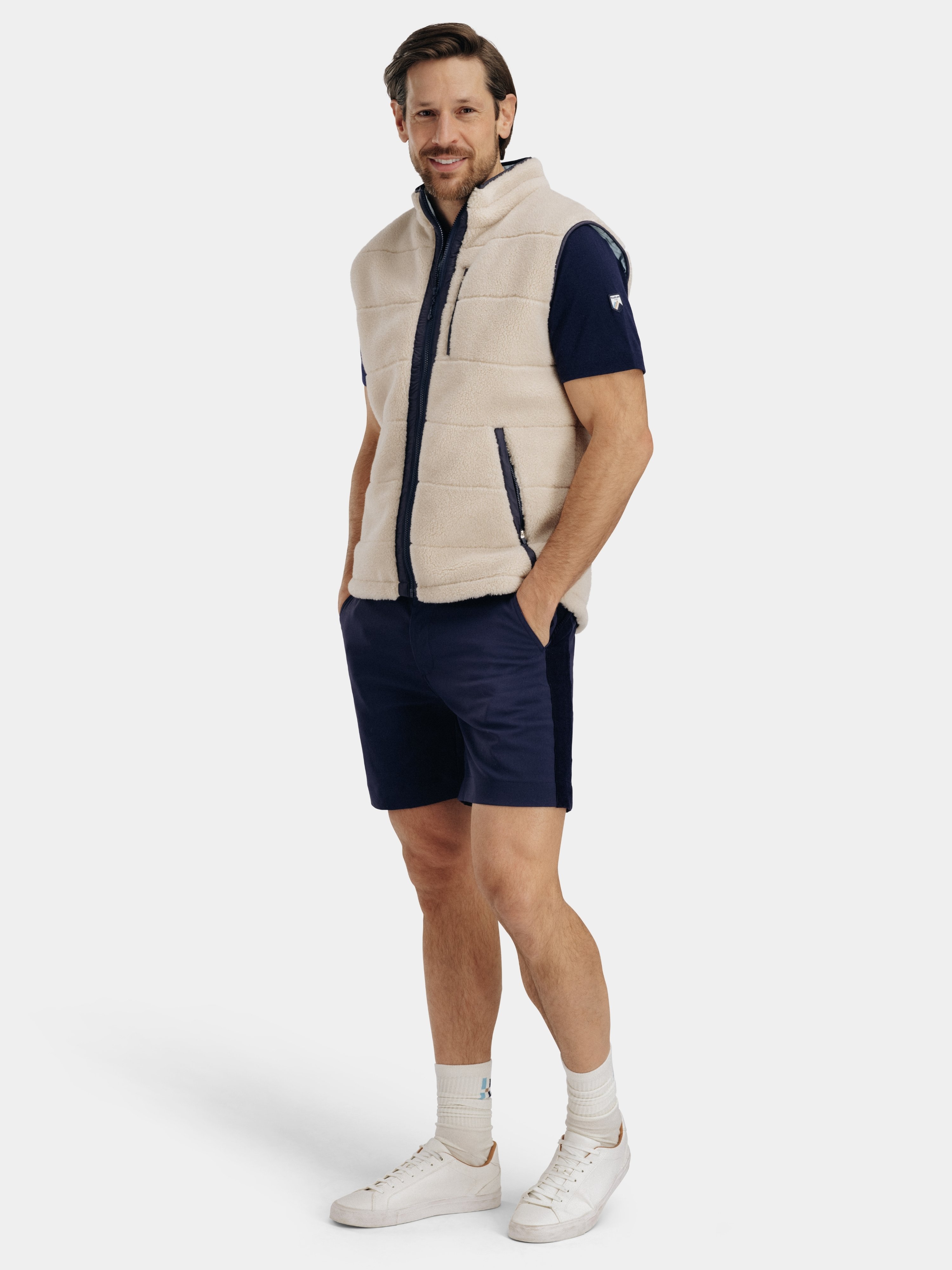 Nusfjord Fleece Vest Beige