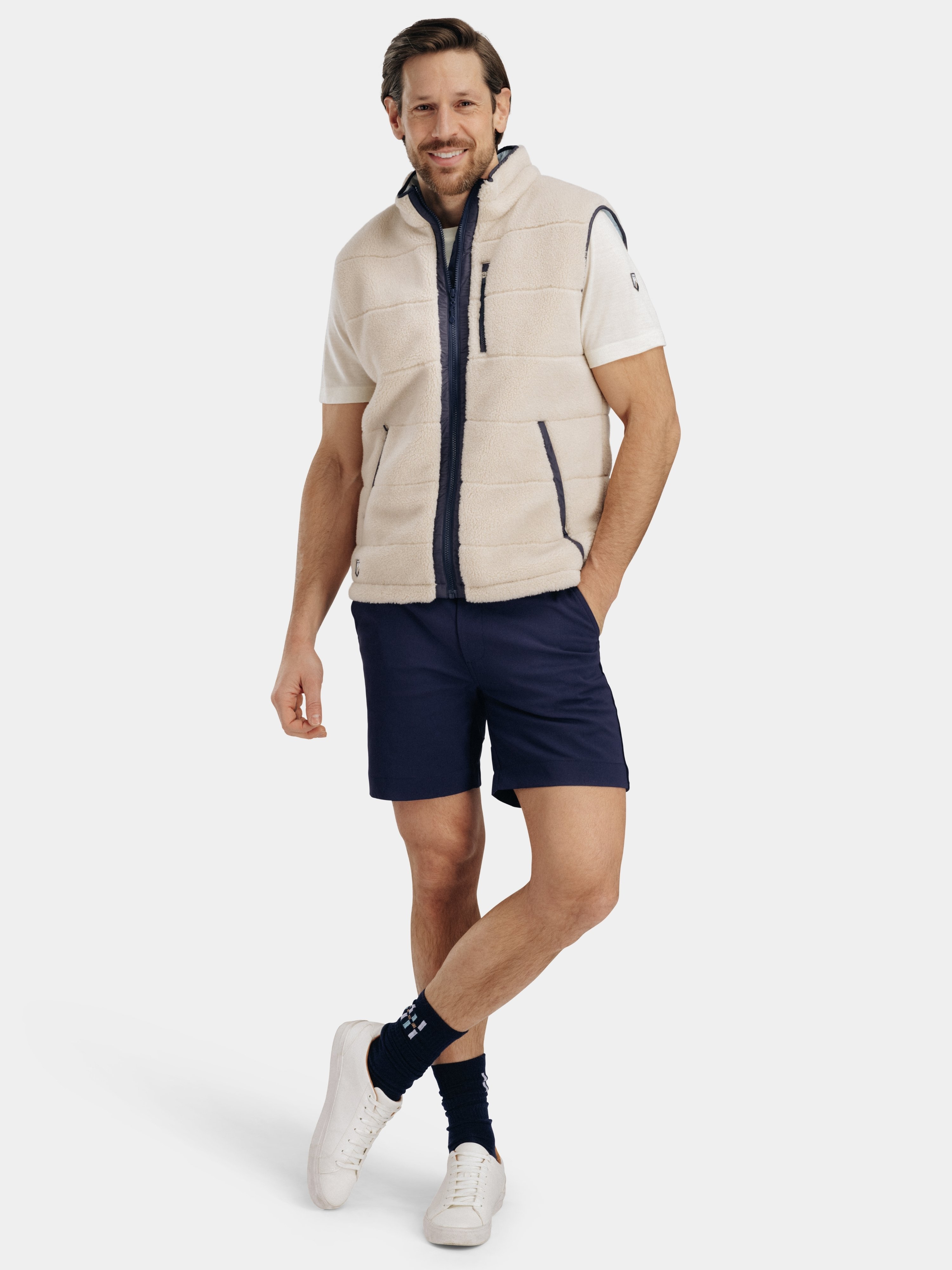 Nusfjord Fleece Vest Beige