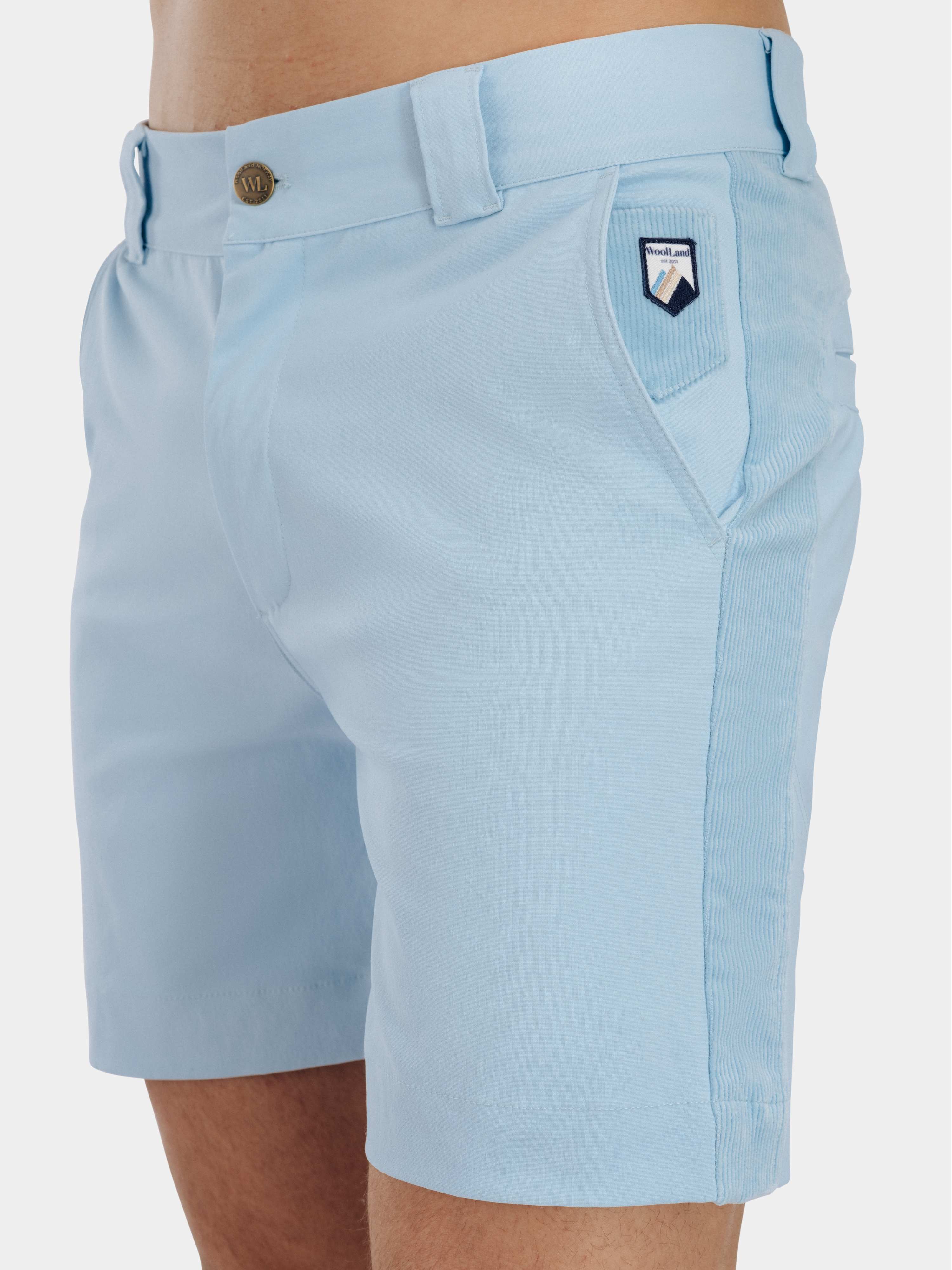 Romsdalseggen Cord Shorts  Light Sky