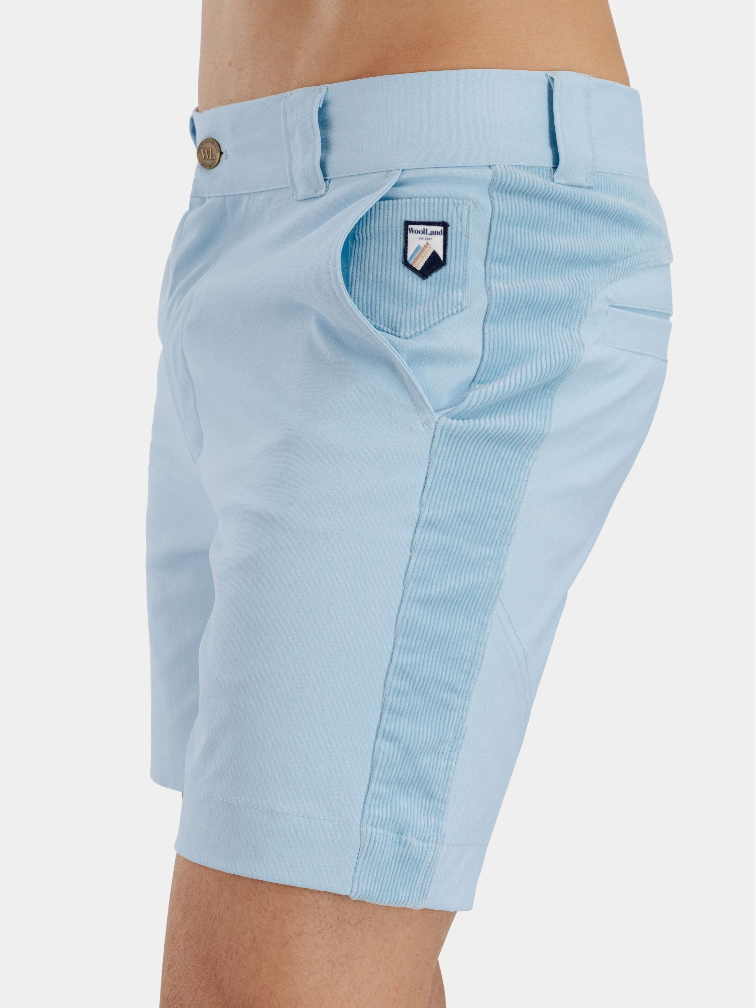 Romsdalseggen Cord Shorts  Light Sky