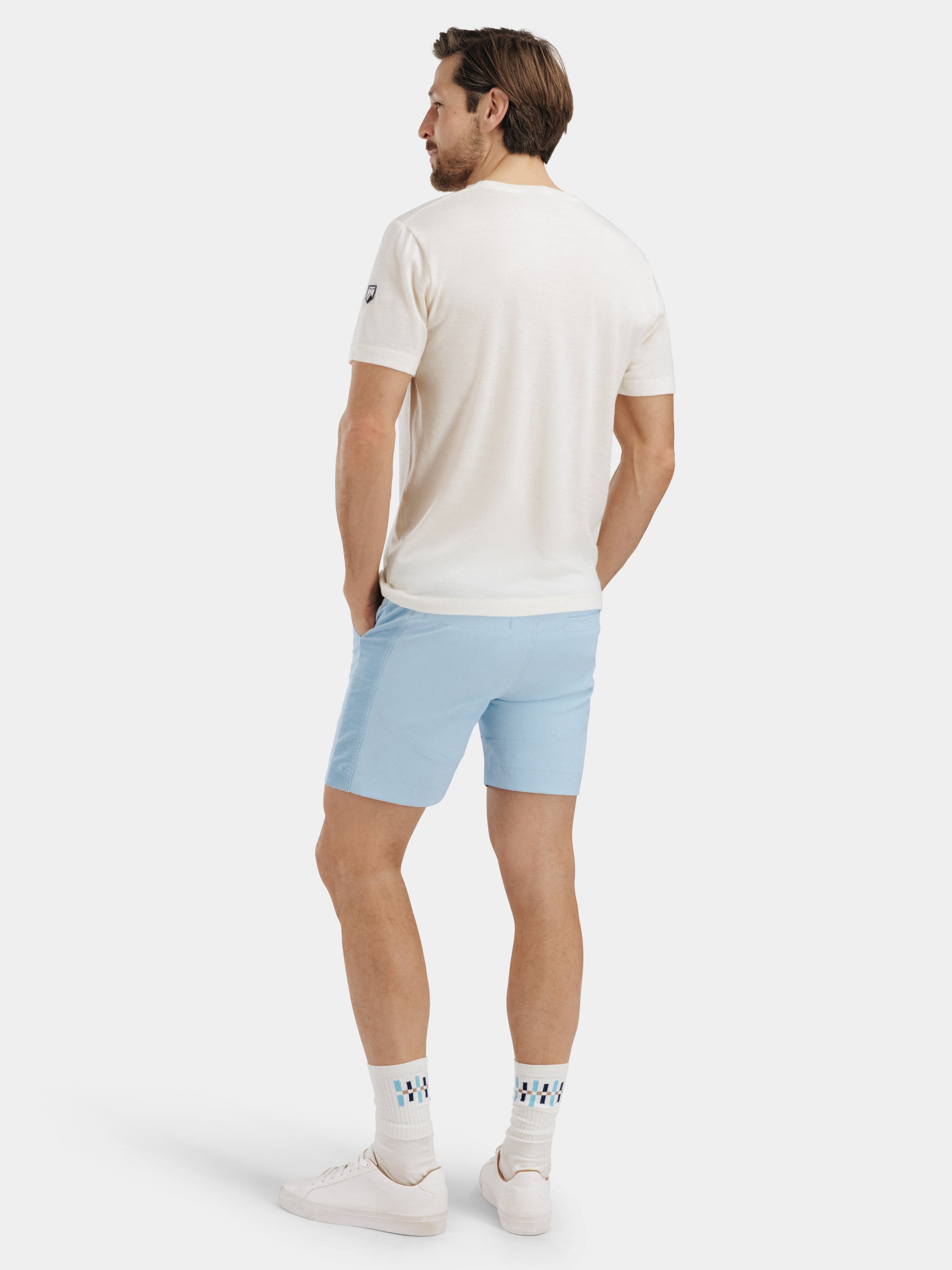 Romsdalseggen Cord Shorts  Light Sky