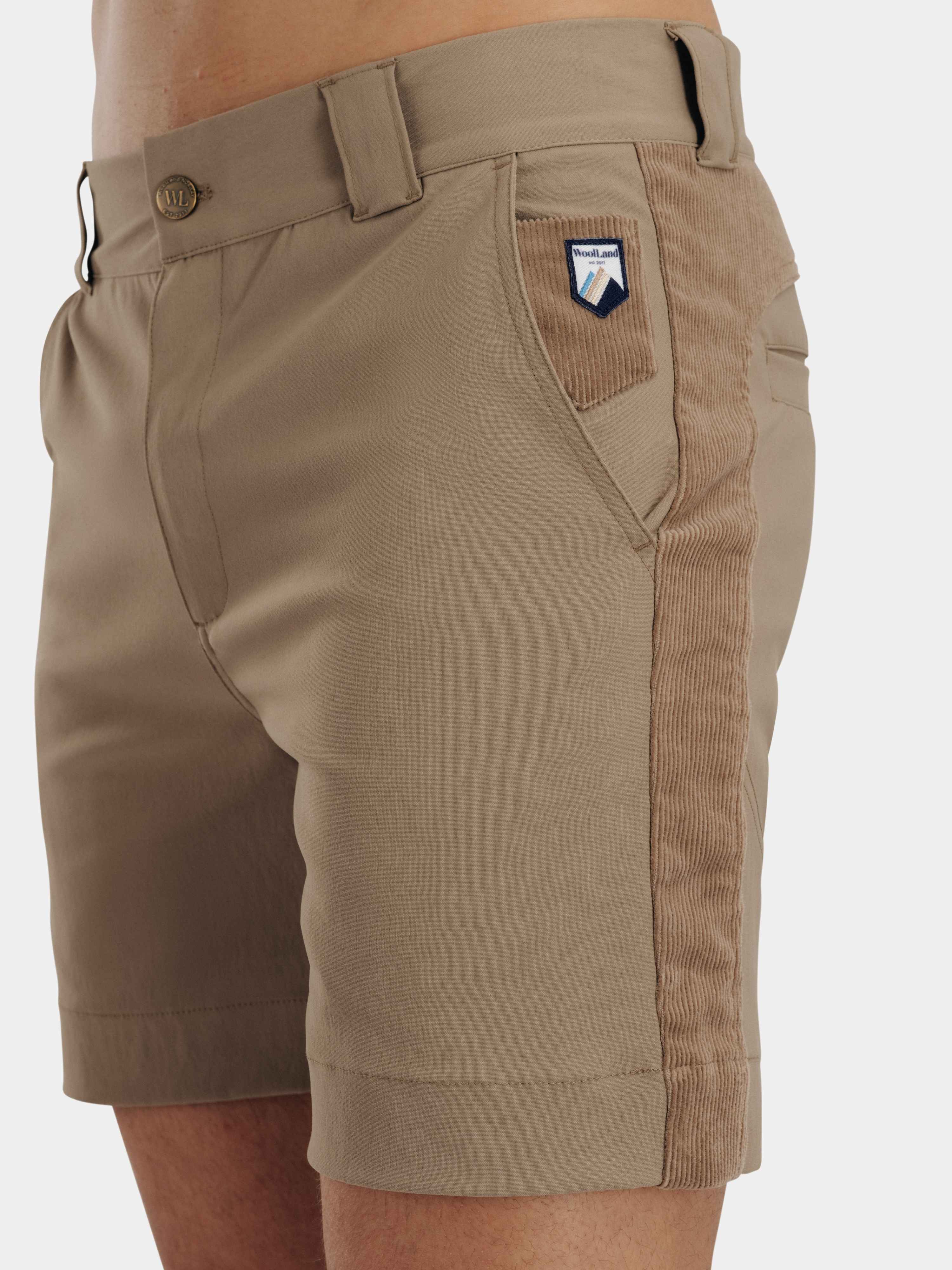 Romsdalseggen Cord Shorts  Driftwood