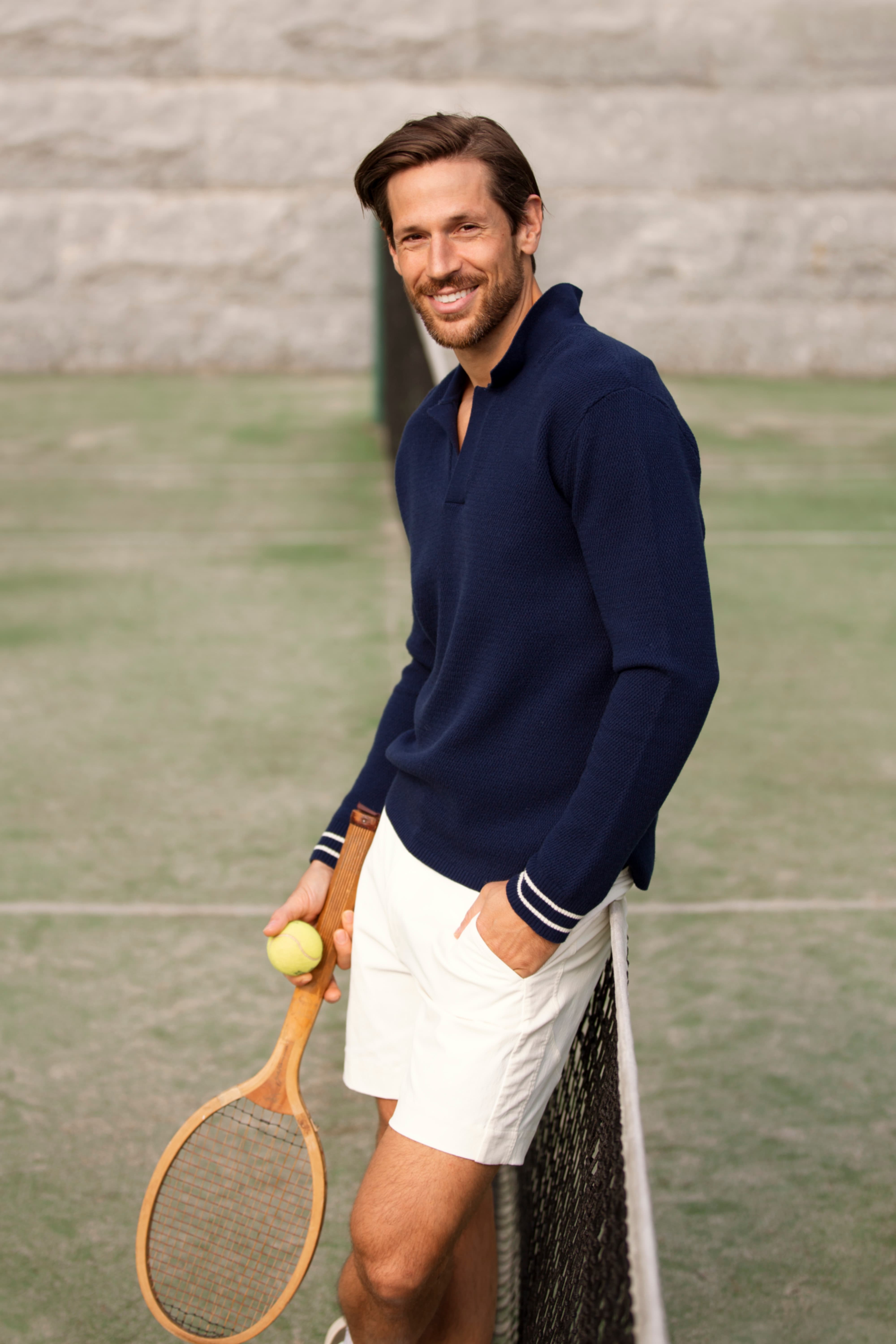 Sandø Strikket Genser Blue Ink