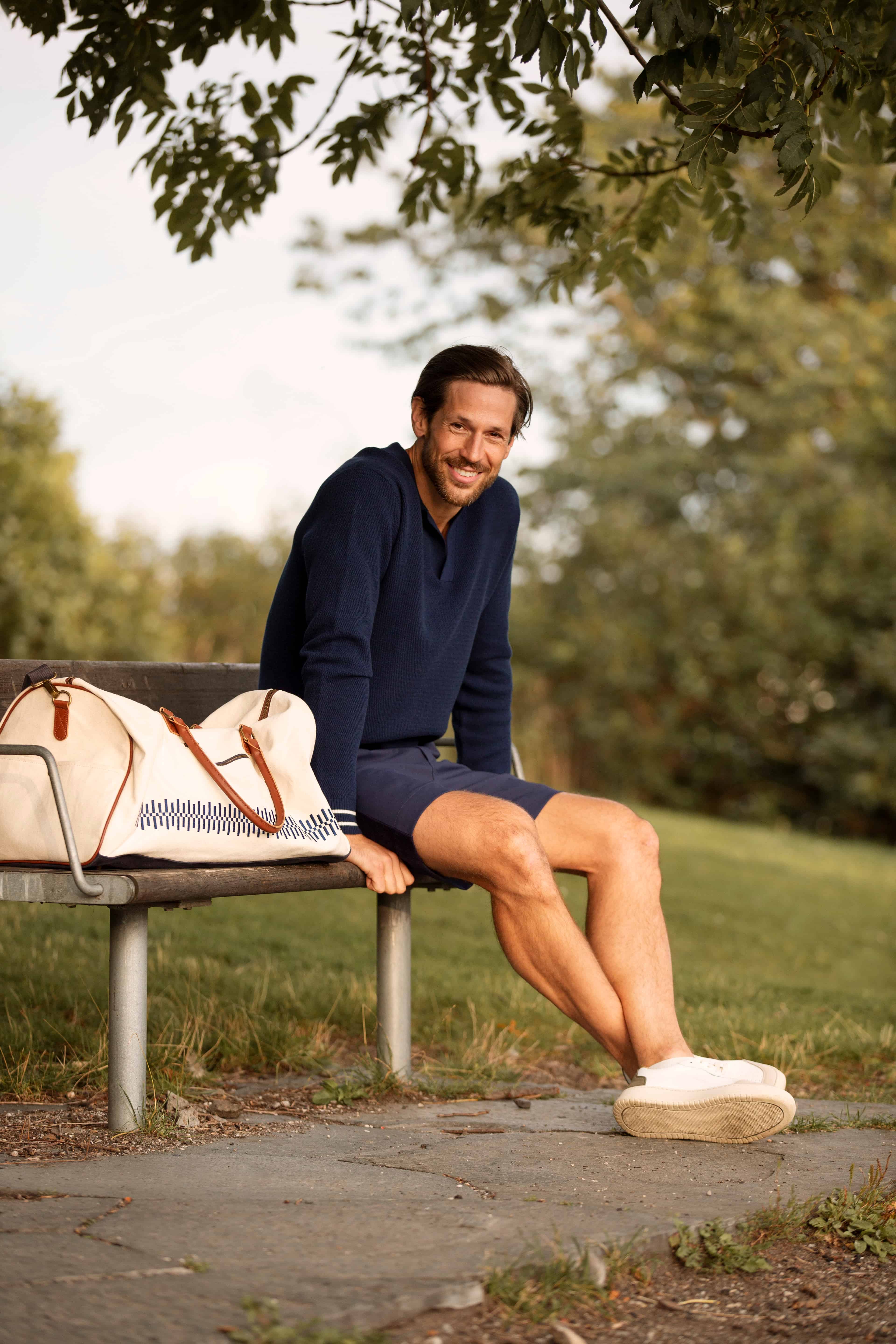 Sandø Strikket Genser Blue Ink