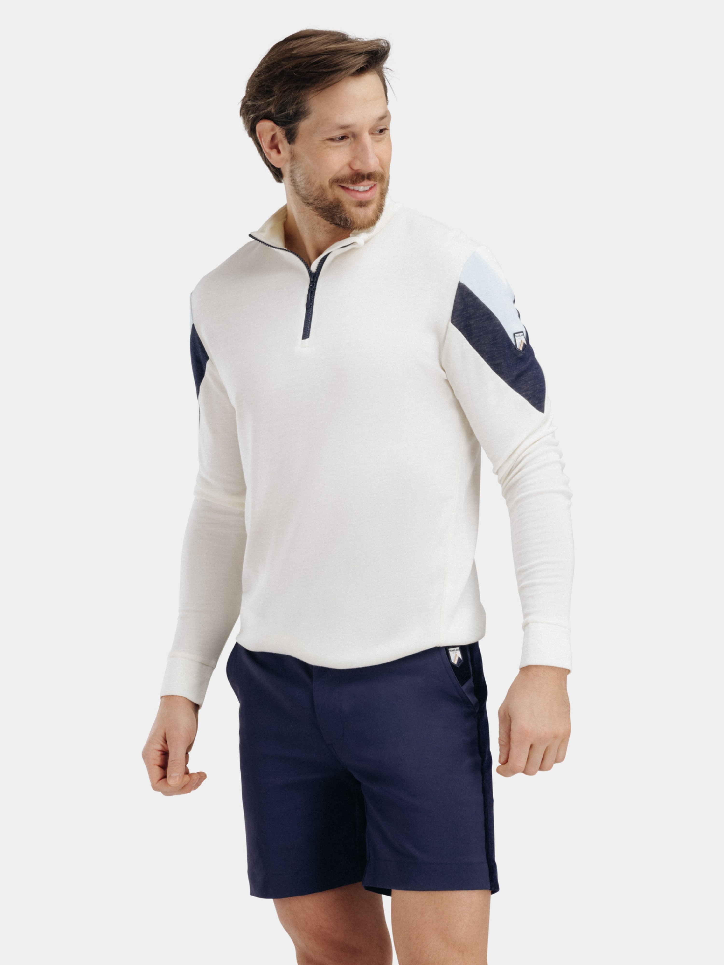 Suleskar Half-Zip Ulltrøye  Snow White