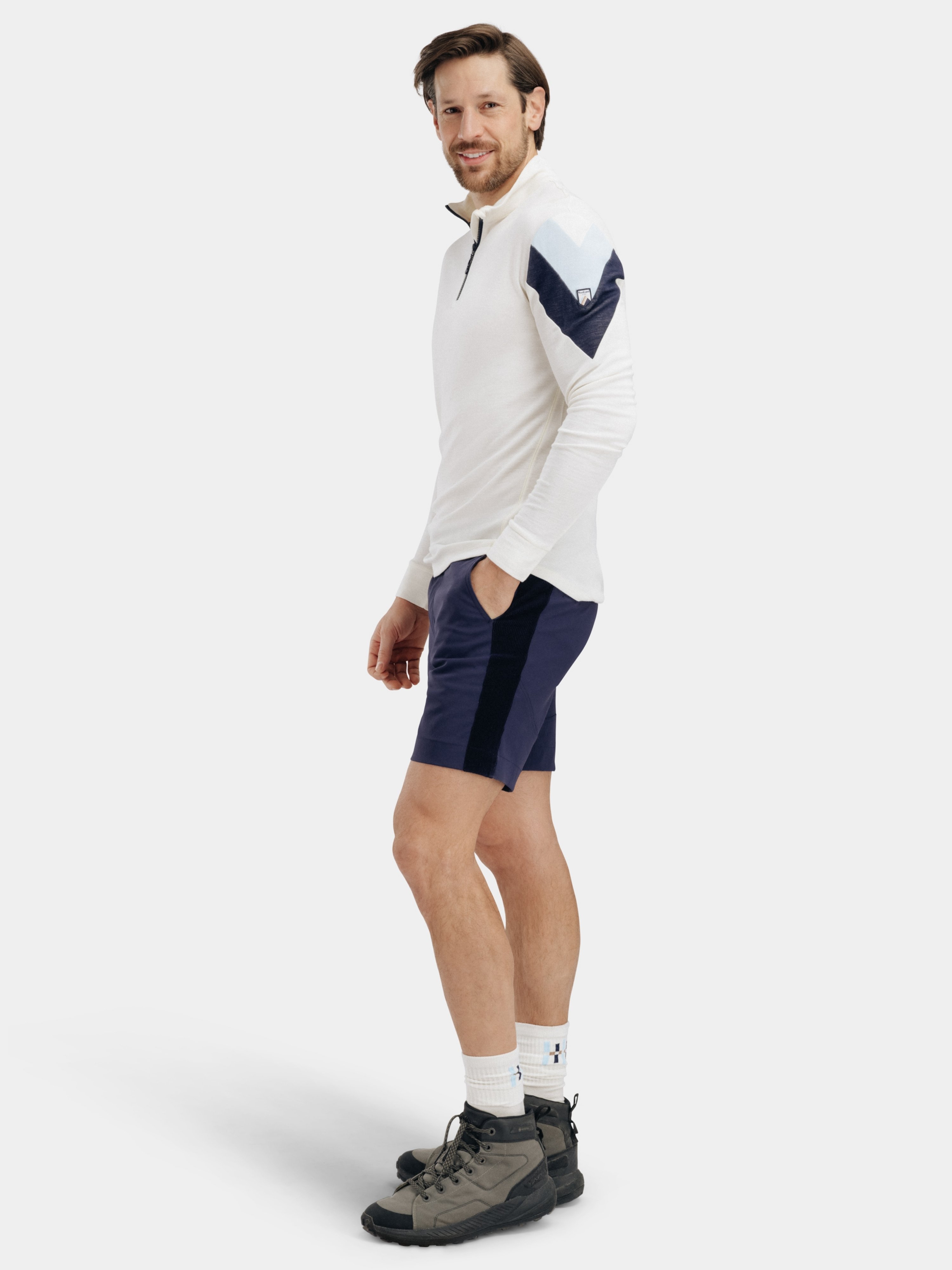 Suleskar Half-Zip Ulltrøye  Snow White