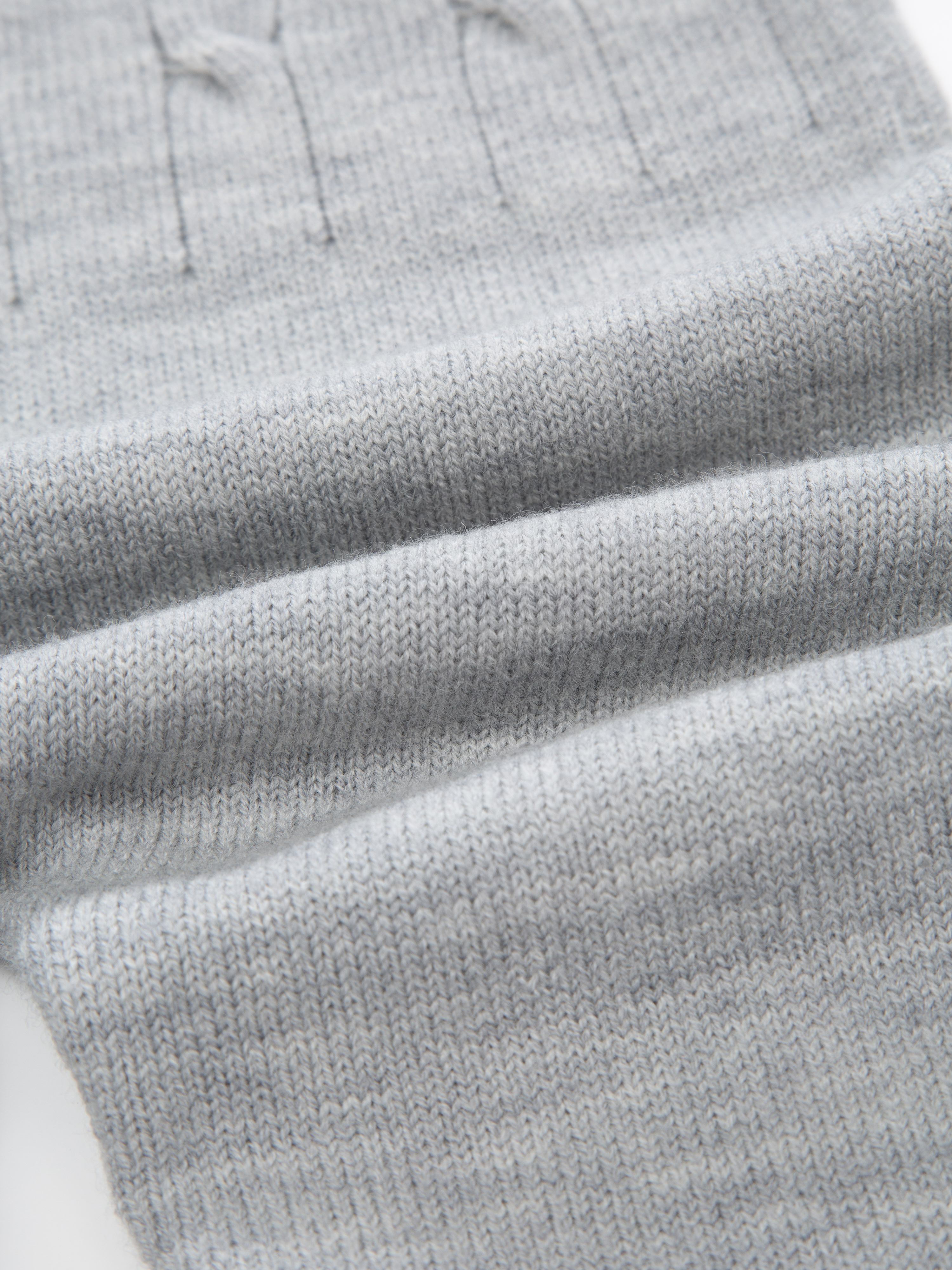 Bitihorn Ulldress 0-3 år Light Grey Melange