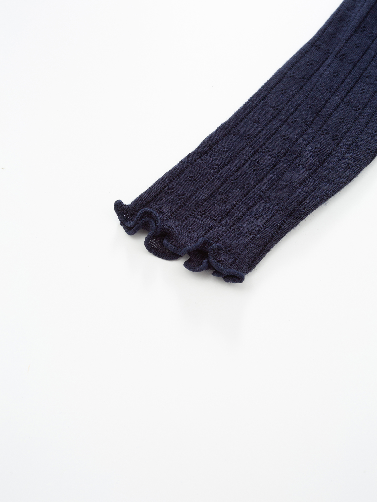 Visbretinden Pointelle Ullbody  Blue Ink