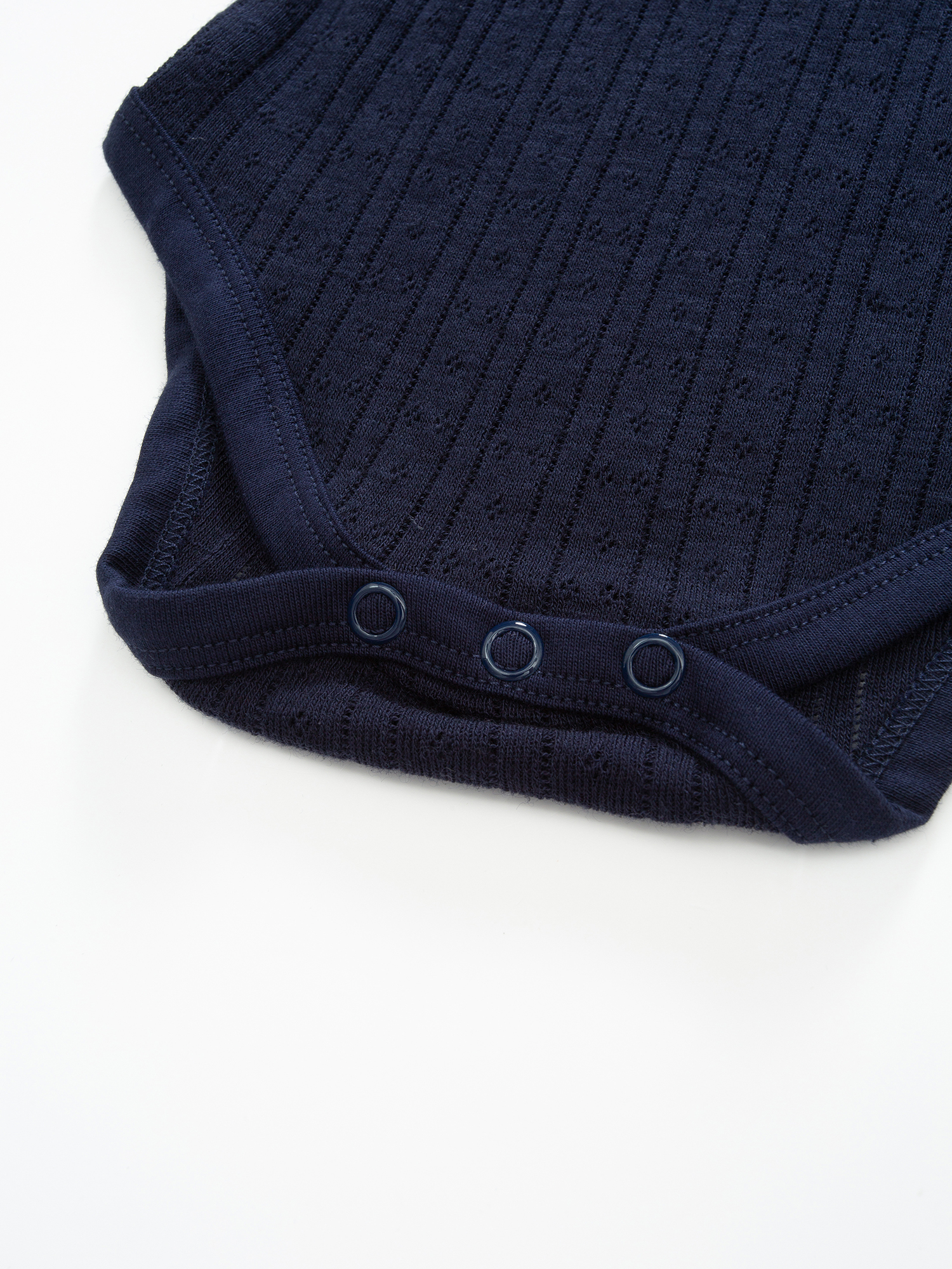 Visbretinden Pointelle Ullbody  Blue Ink