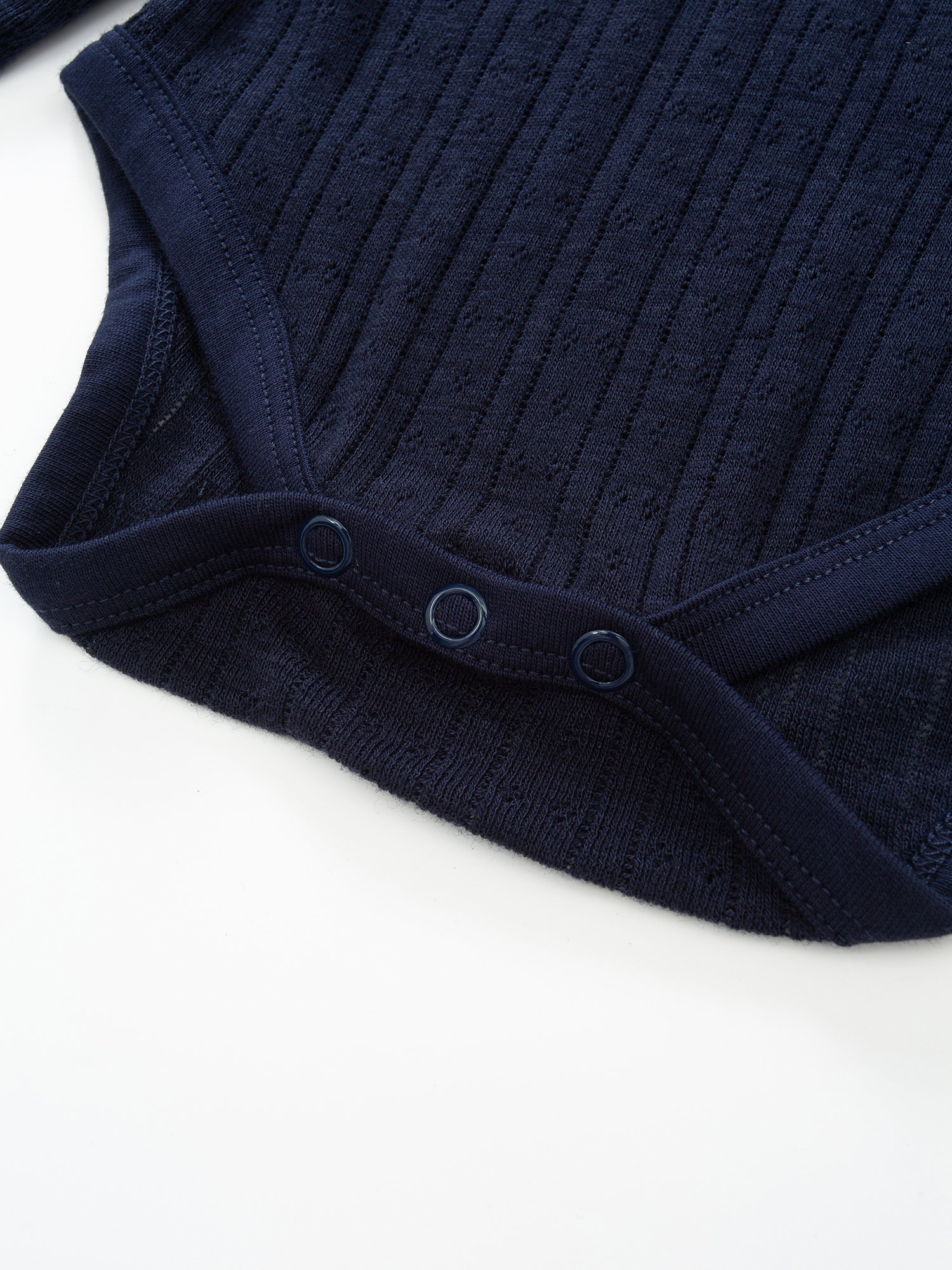 Visbretinden Pointelle Ullbody  Blue Ink