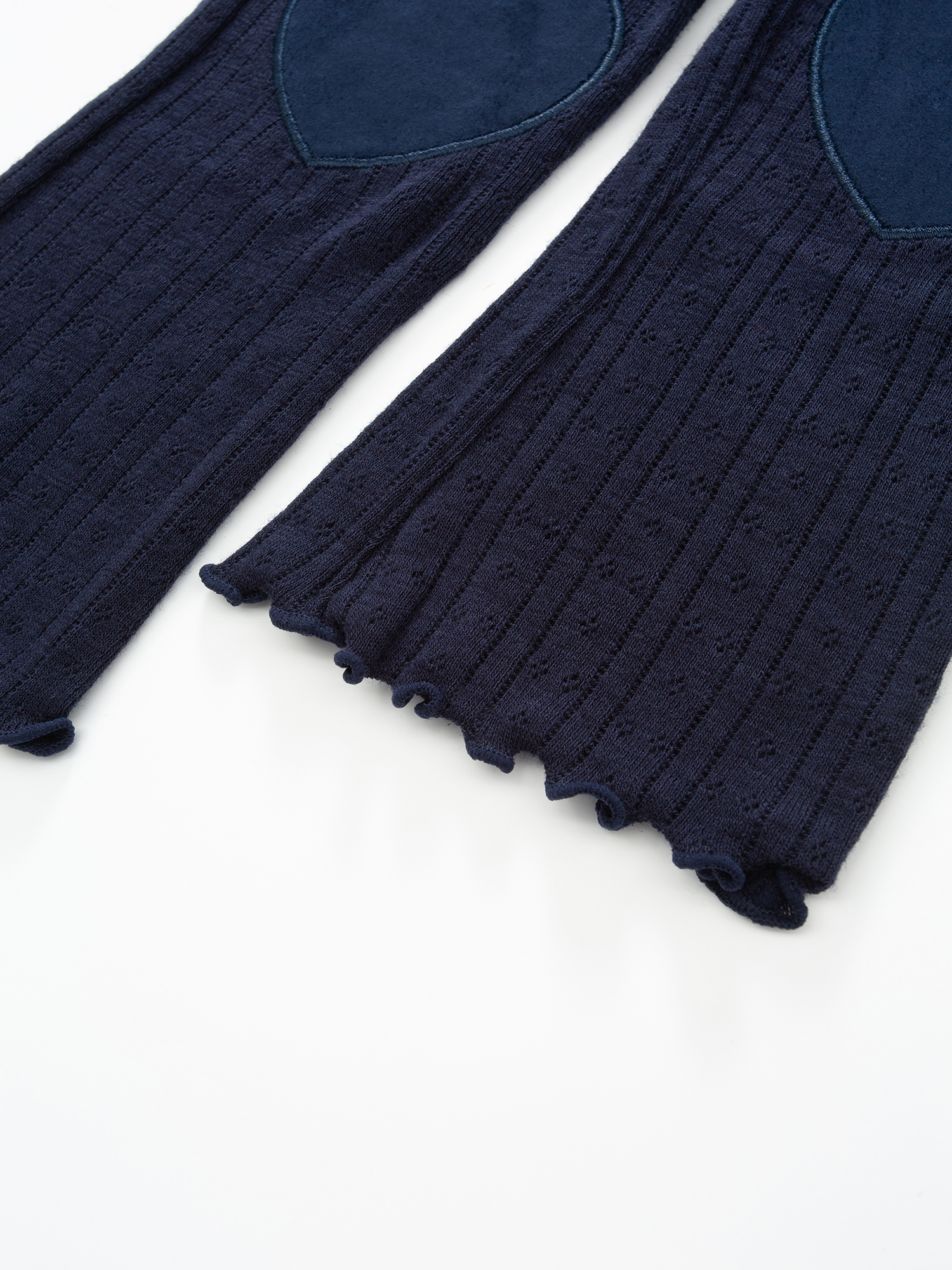 Visbretinden Pointelle Ullbukse  Blue Ink