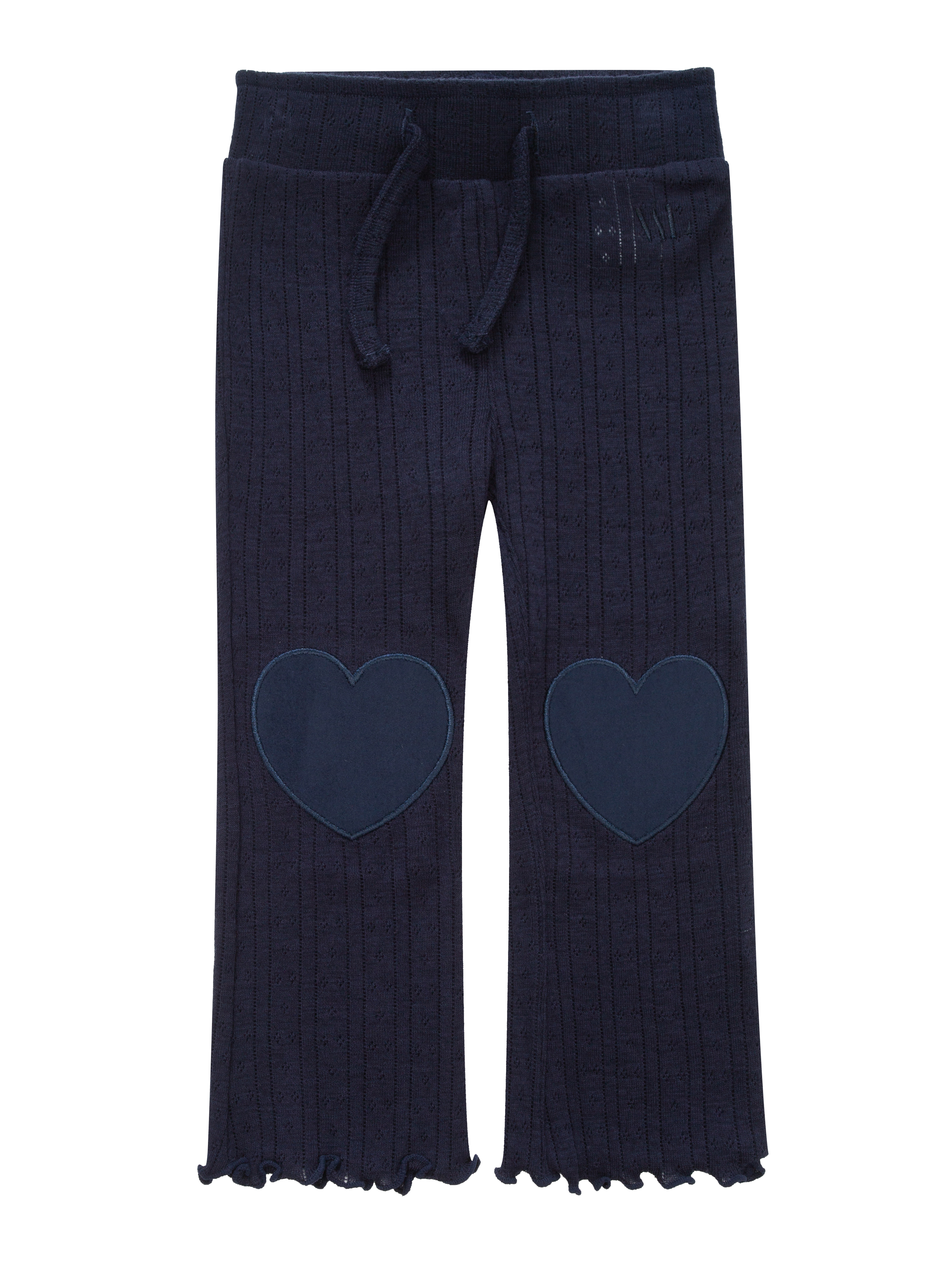 Visbretinden Pointelle Ullbukse  Blue Ink