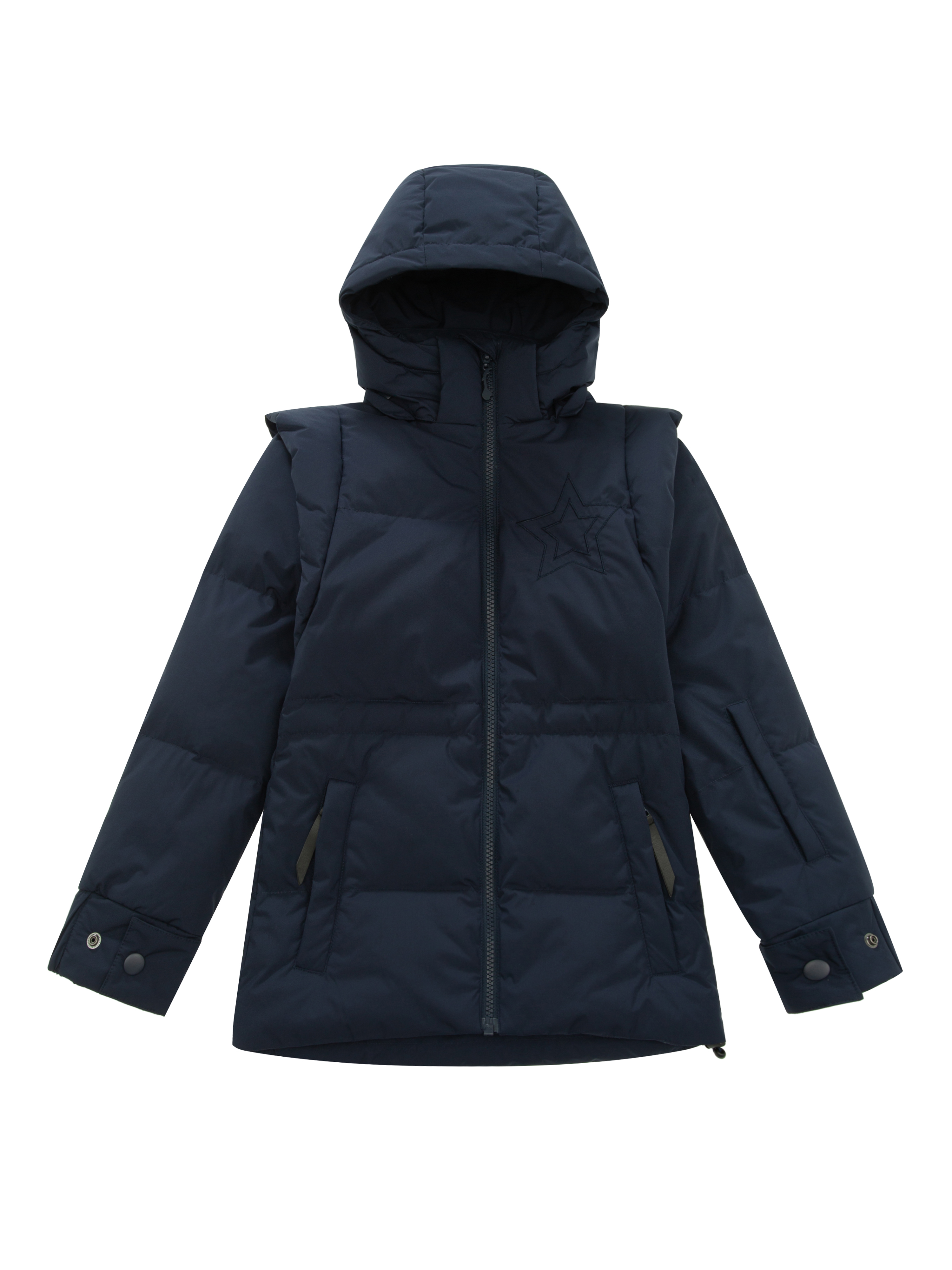 Hafjell Lang Dunjakke  Dark Blue