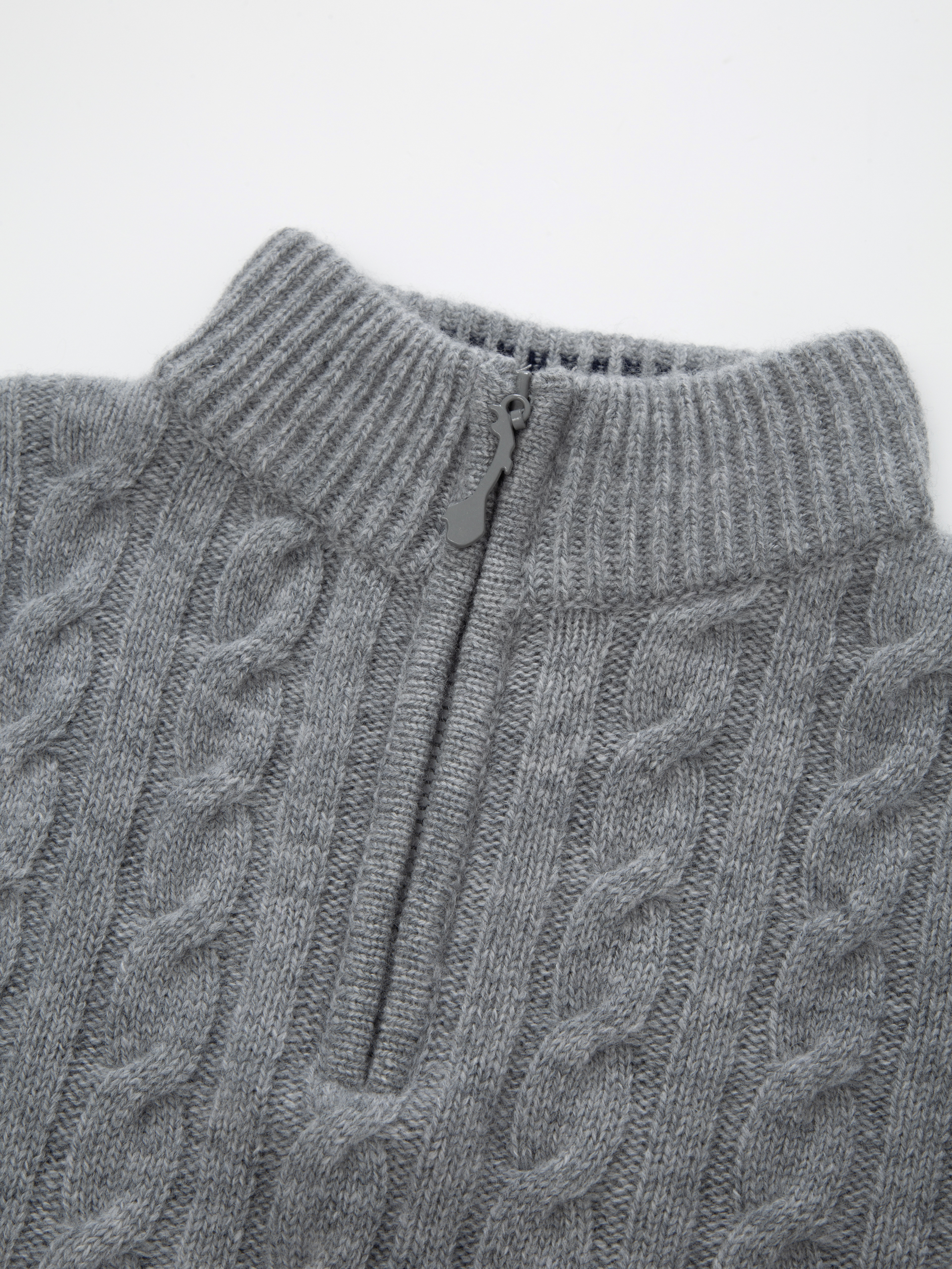 Kabelvåg Strikkegenser Grey Melange