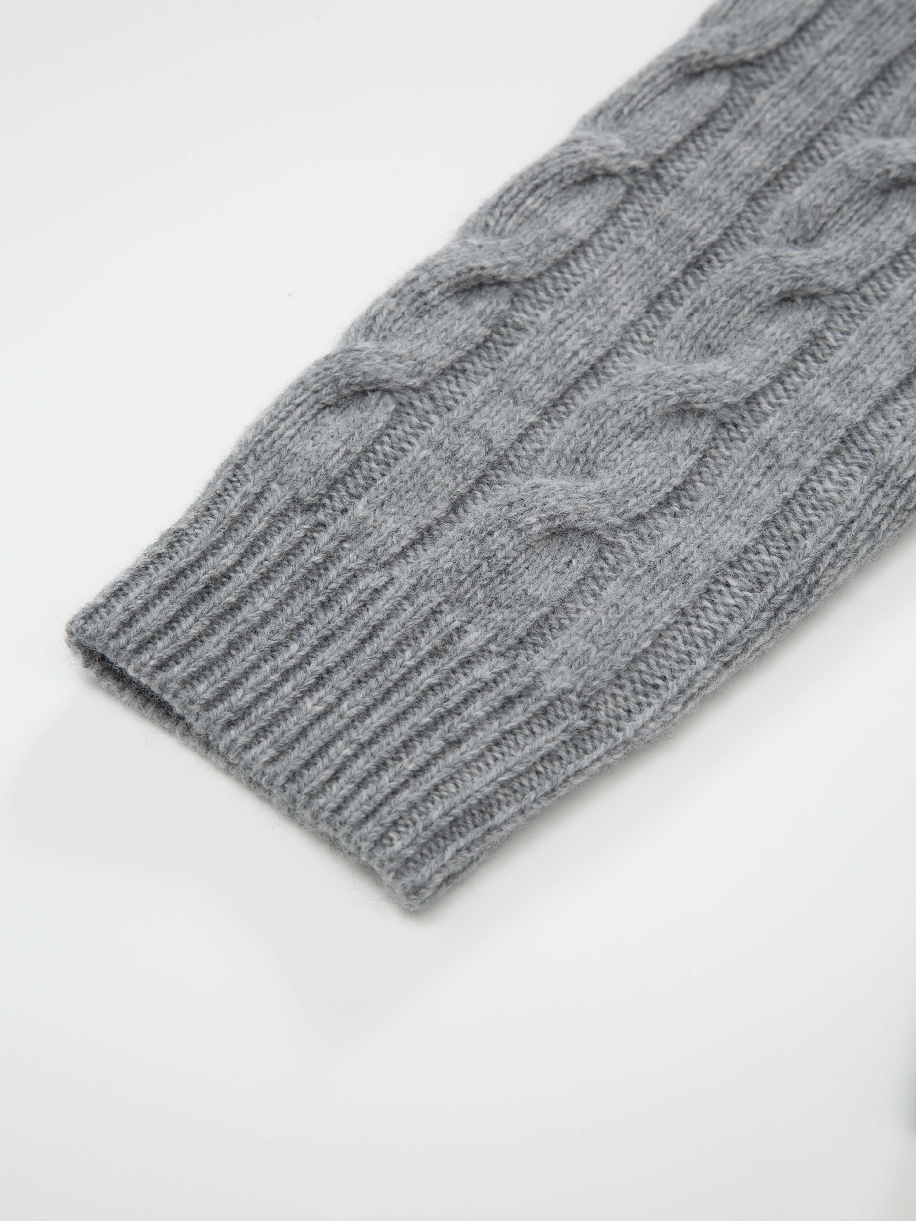 Kabelvåg Strikkegenser Grey Melange